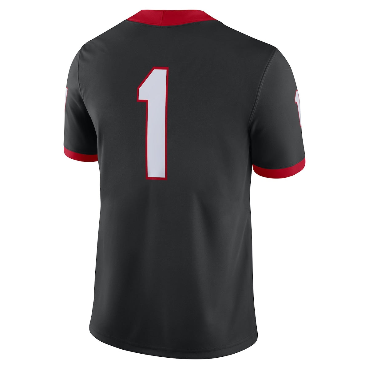 Men's  Nike Georgia #1 Alternate Game Jersey - Black