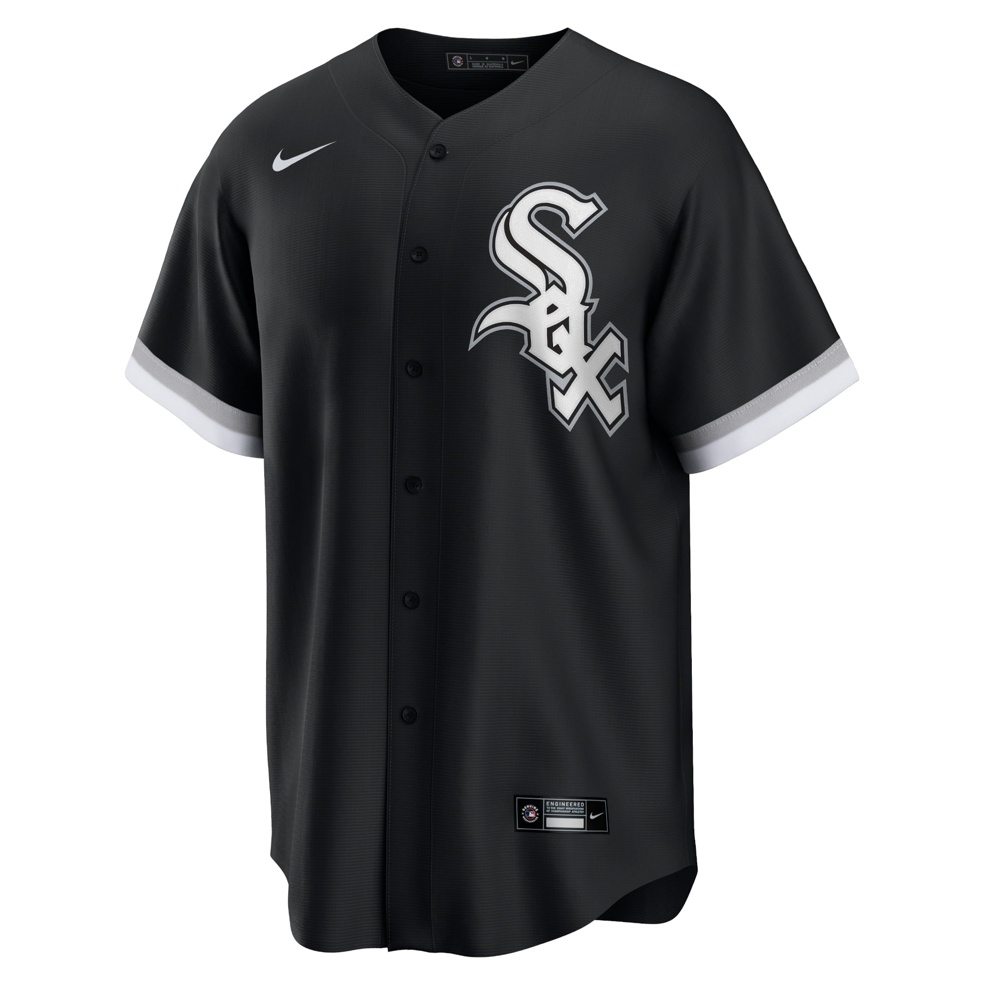 Men's Nike Eloy Jimenez Black Chicago White Sox Alternate Replica Player Name Jersey
