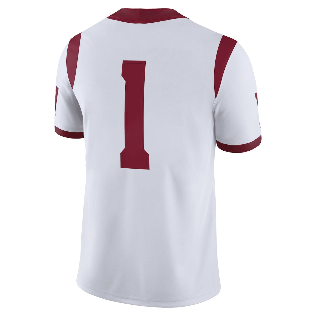 Men's  Nike USC #1 Away Game Jersey - White