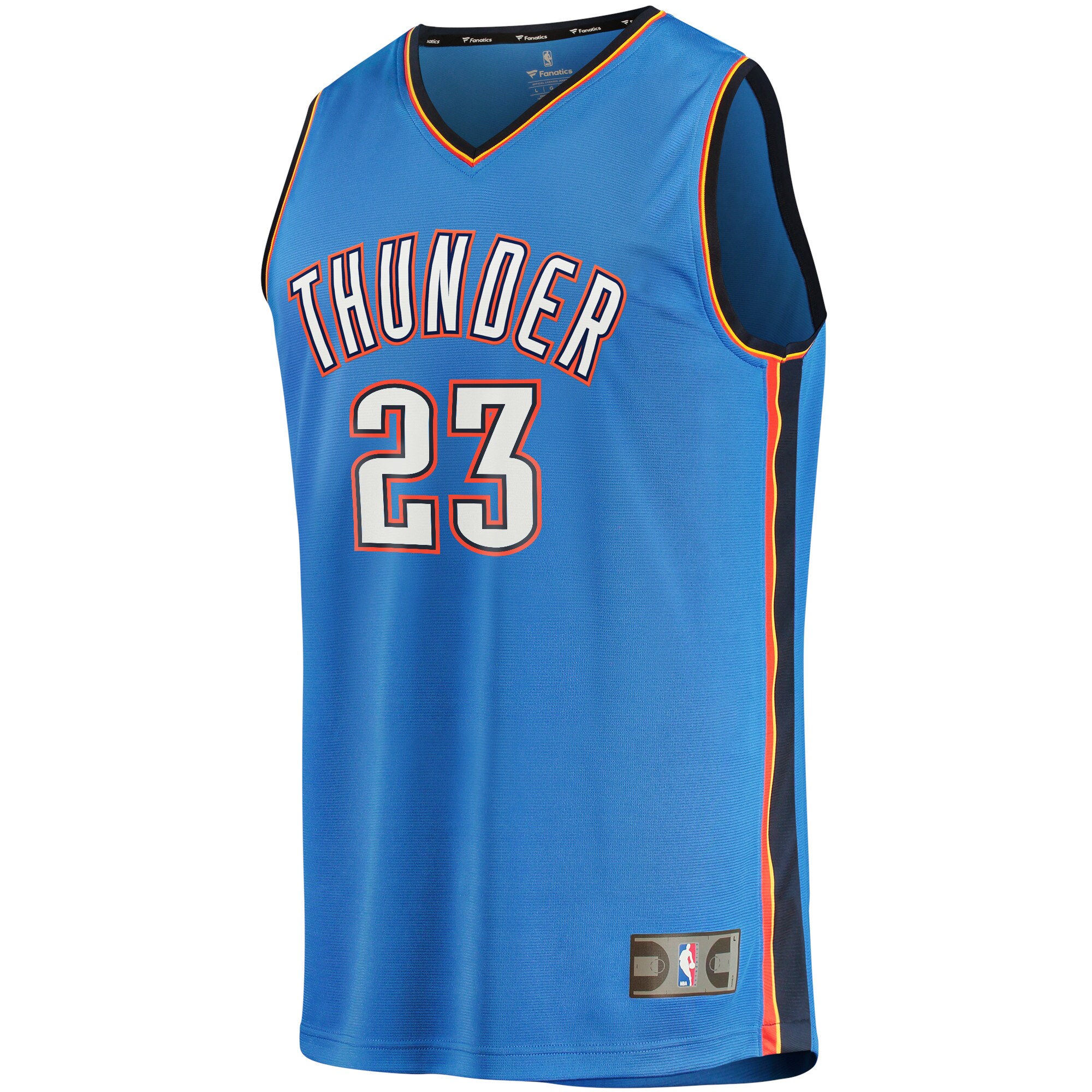 Tre Mann Oklahoma City Thunder Fanatics Branded 2021/22 Fast Break Replica Jersey - Icon Edition - Blue