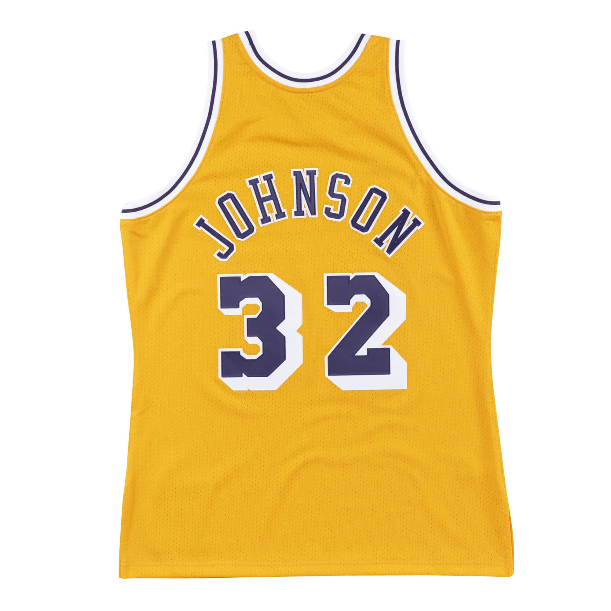 Authentic Jersey Los Angeles Lakers Home 1984-85 Magic Johnson