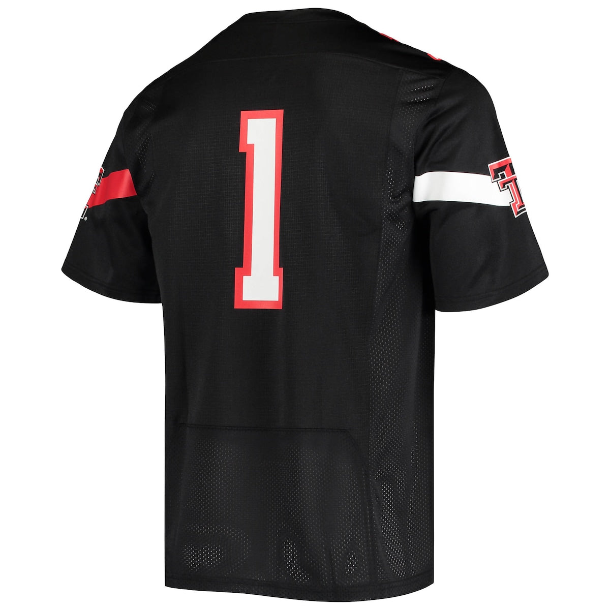 Men's  Under Armour Texas Tech #1 Logo Replica Football Jersey - Black