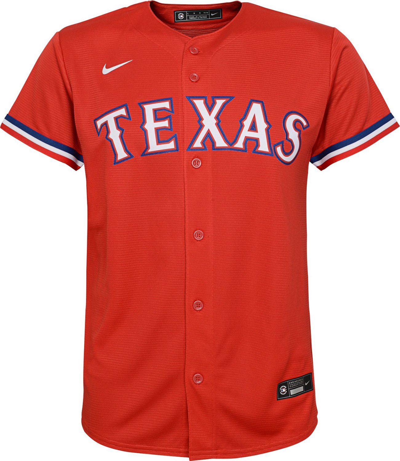 Nike Youth Texas Rangers Team Replica Finished Jersey