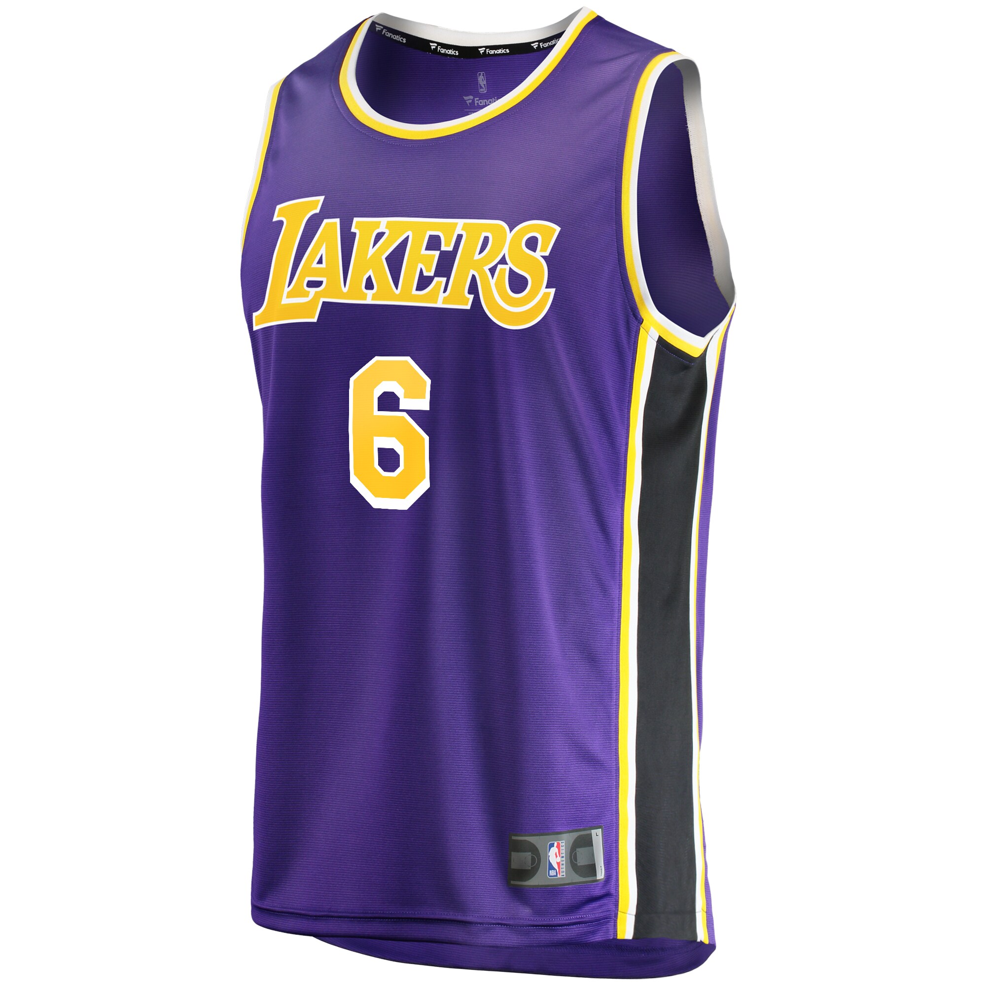 LeBron James Los Angeles Lakers Fanatics Branded Youth 2021/22 #6 Fast Break Replica Player Jersey Purple - Statement Edition