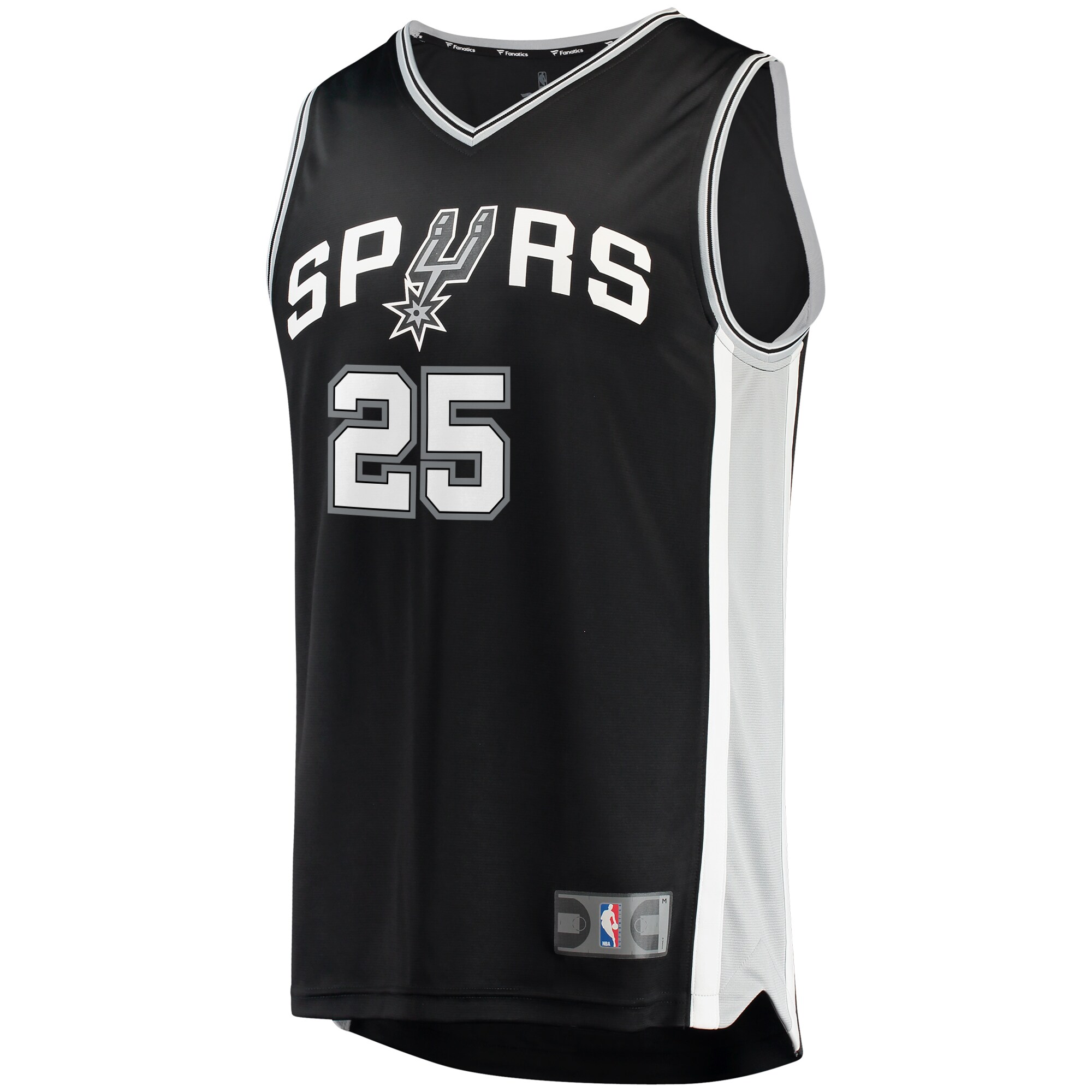 Jakob Poeltl San Antonio Spurs Fanatics Branded Fast Break Replica Jersey - Icon Edition - Black
