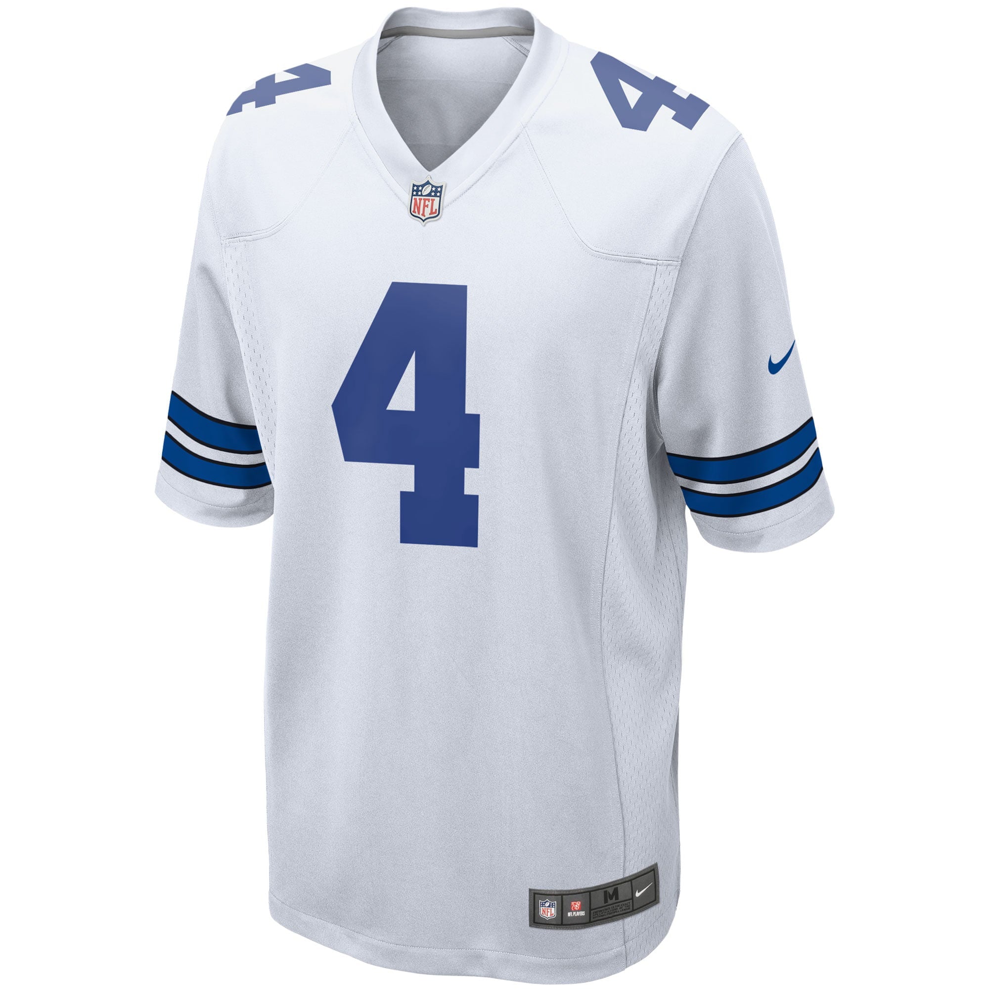 Men's Nike Dak Prescott White Dallas Cowboys Game Team Jersey