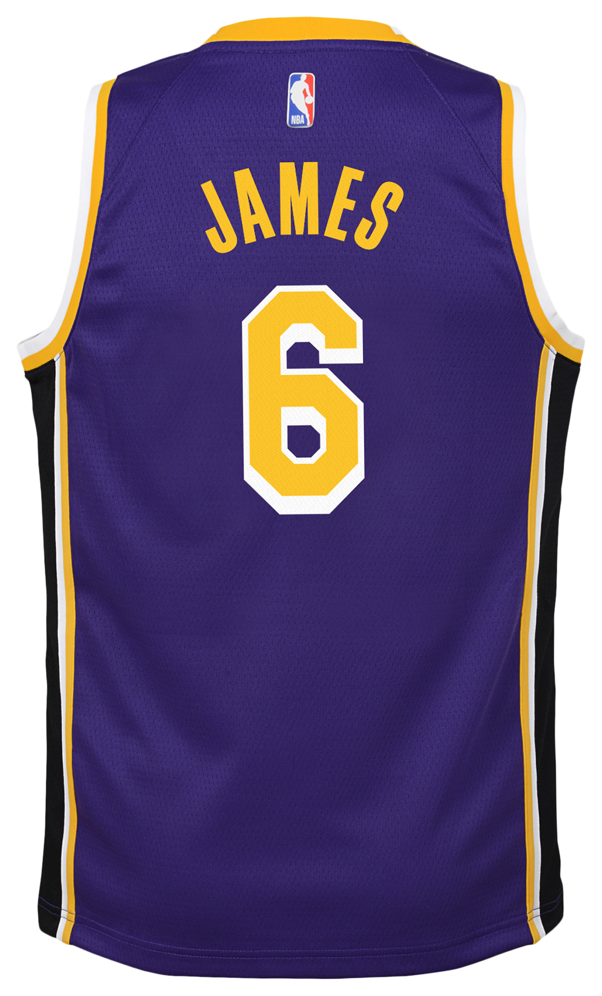Boys' Grade School James Lebron Jordans Lakers Statement Swingman Jersey - Purple