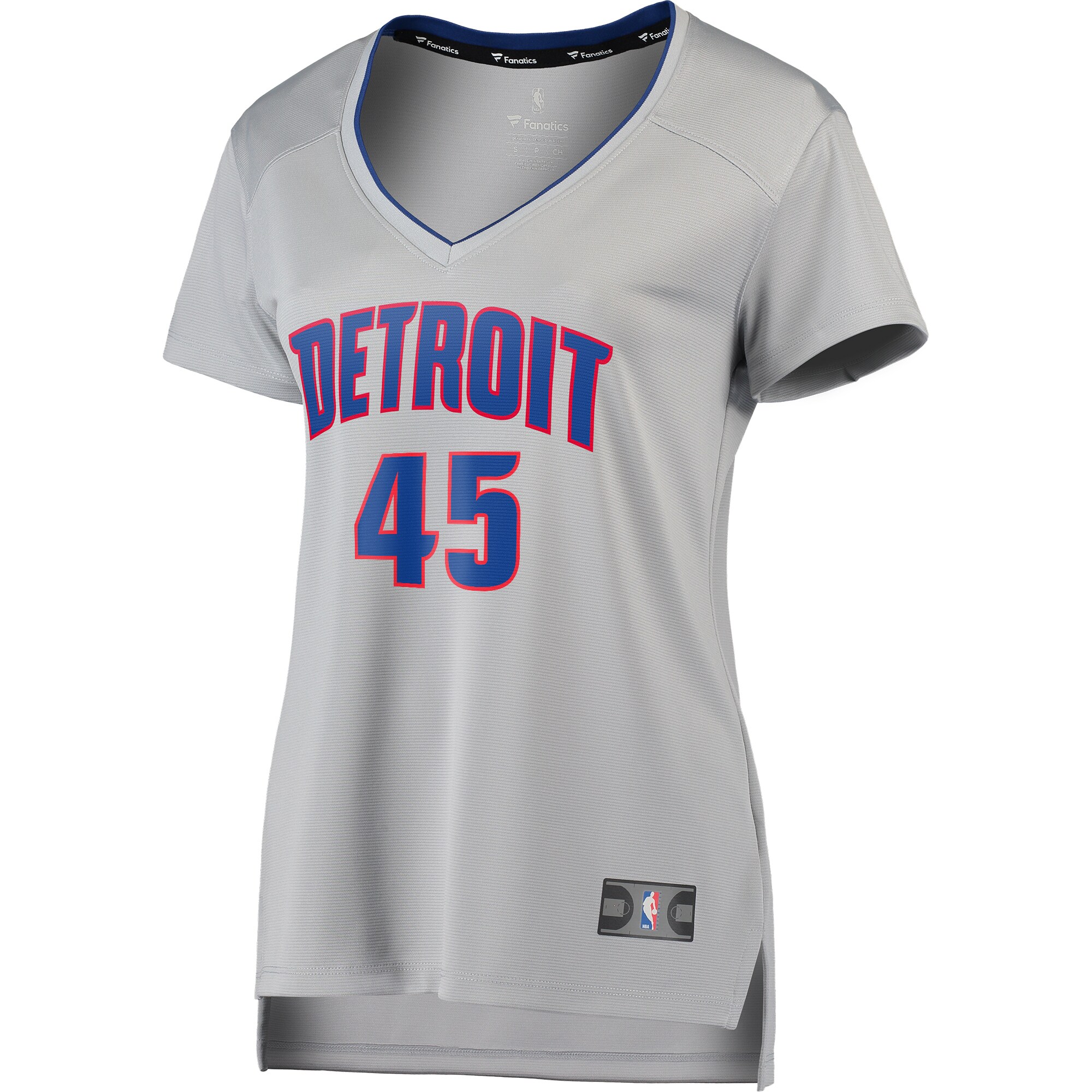 Sekou Doumbouya Detroit Pistons Fanatics Branded Women's Fast Break Replica Jersey Silver - Statement Edition