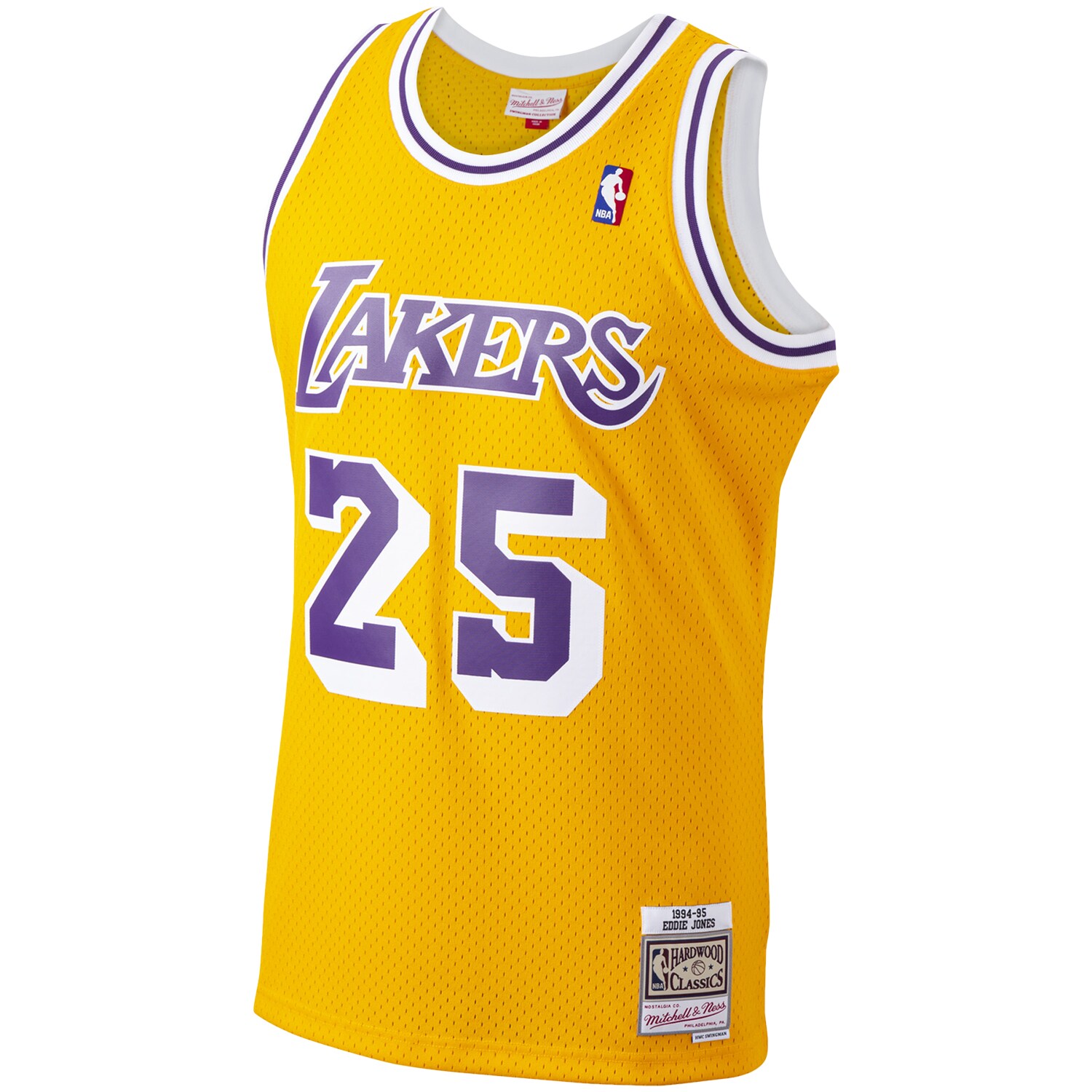 Ed Jones Los Angeles Lakers Mitchell & Ness Hardwood Classics Swingman Jersey - Gold