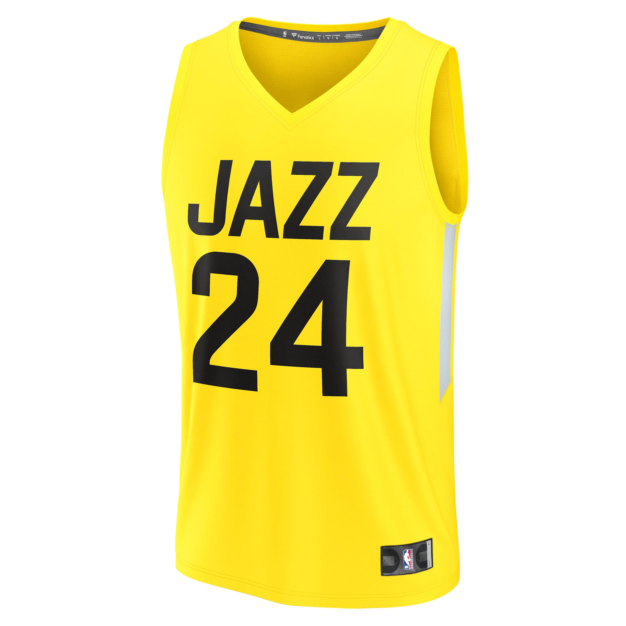 Walker Kessler Utah Jazz Fanatics Branded 2022/23 Fast Break Replica Player Jersey - Icon Edition - Yellow