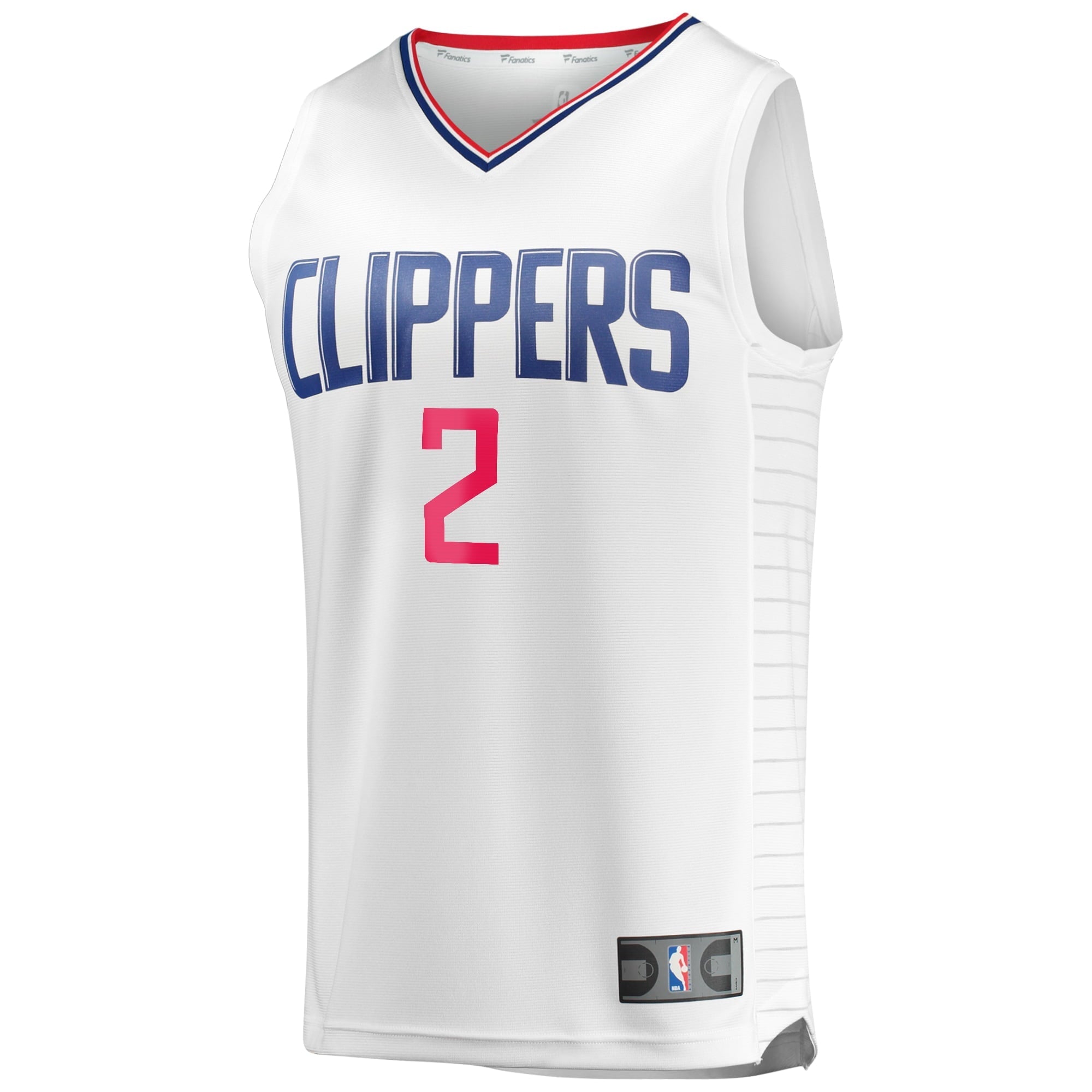 Men's Fanatics Branded Kawhi Leonard White LA Clippers Fast Break Replica Player Jersey - Association Edition