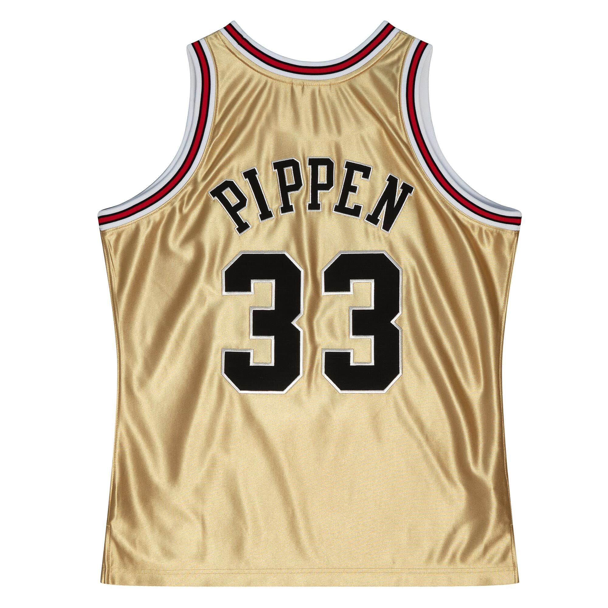75th Anniversary Gold Swingman Scottie Pippen Chicago Bulls 1997-98 Jersey