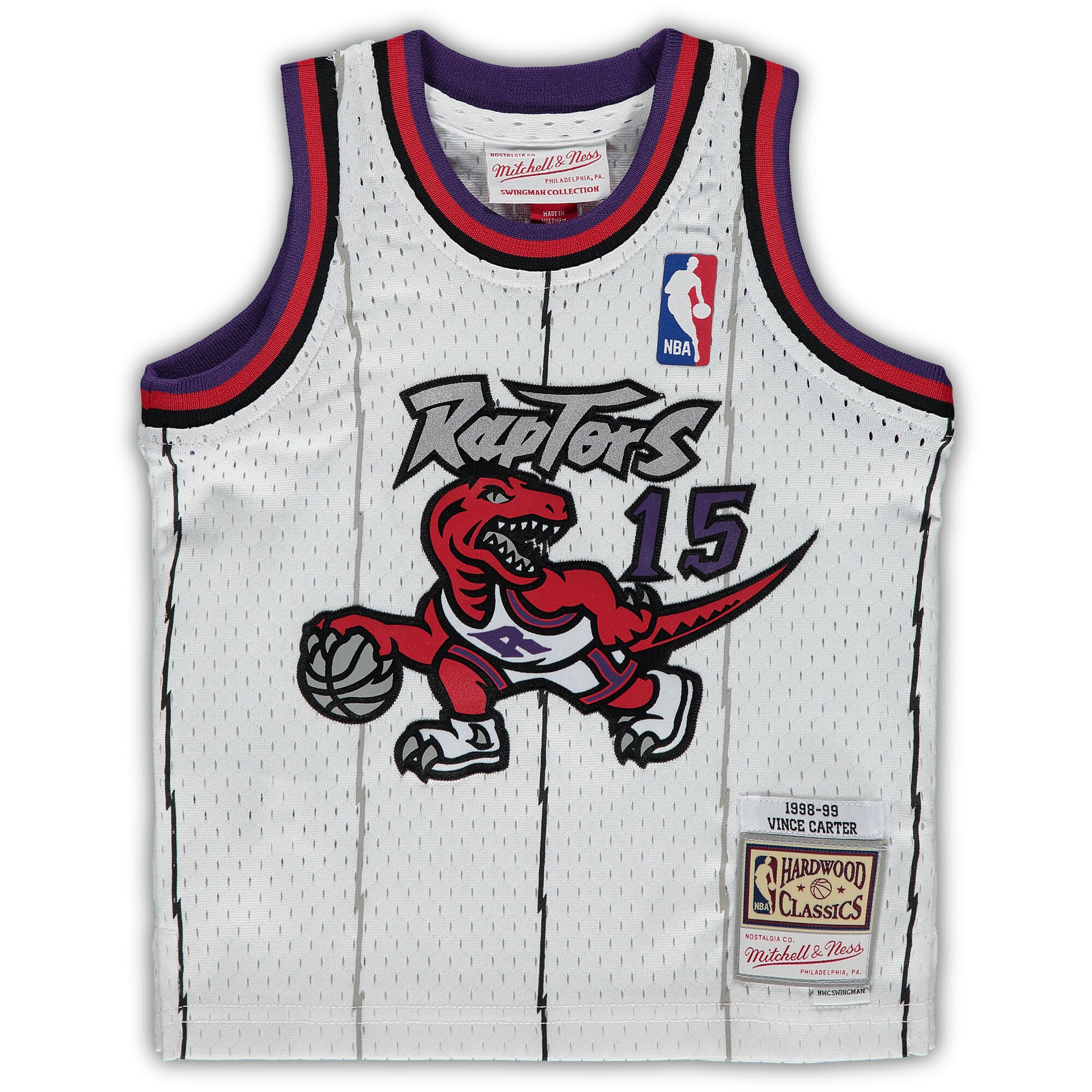 Vince Carter Toronto Raptors Mitchell & Ness Infant 1998-99 Hardwood Classics Player Jersey - White