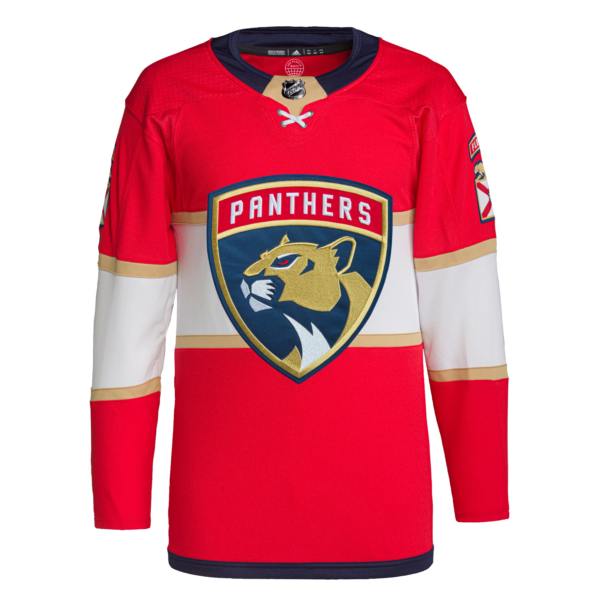 Florida Panthers adidas Home Primegreen Authentic Pro Jersey - Red