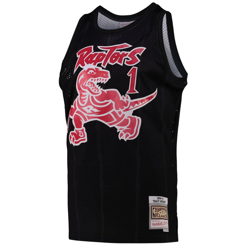 Men's Toronto Raptors Tracy McGrady Black Team Color Swingman Jersey by Mitchell & Ness