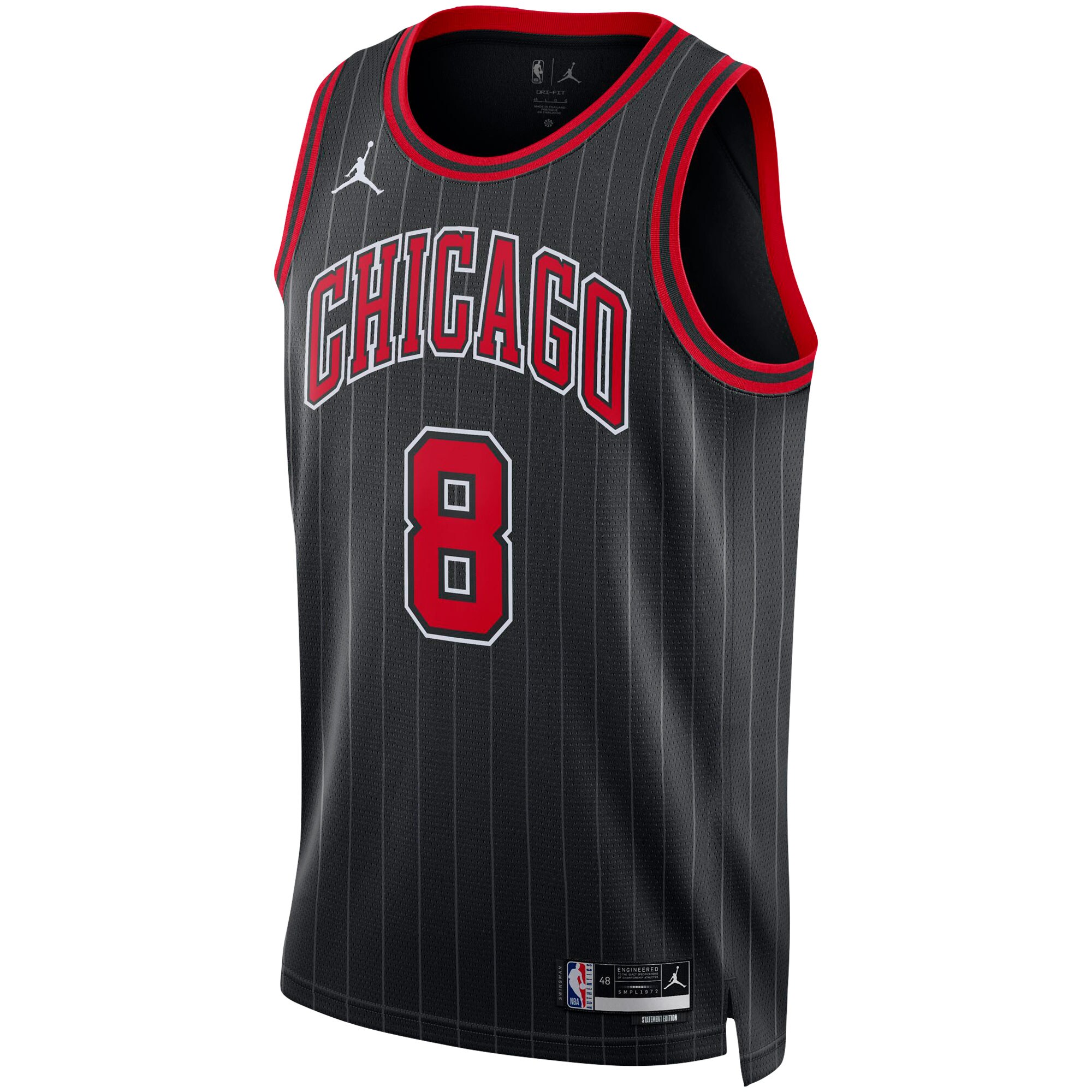 Zach LaVine Chicago Bulls Jordans Brand Unisex Swingman Jersey - Statement Edition - Black