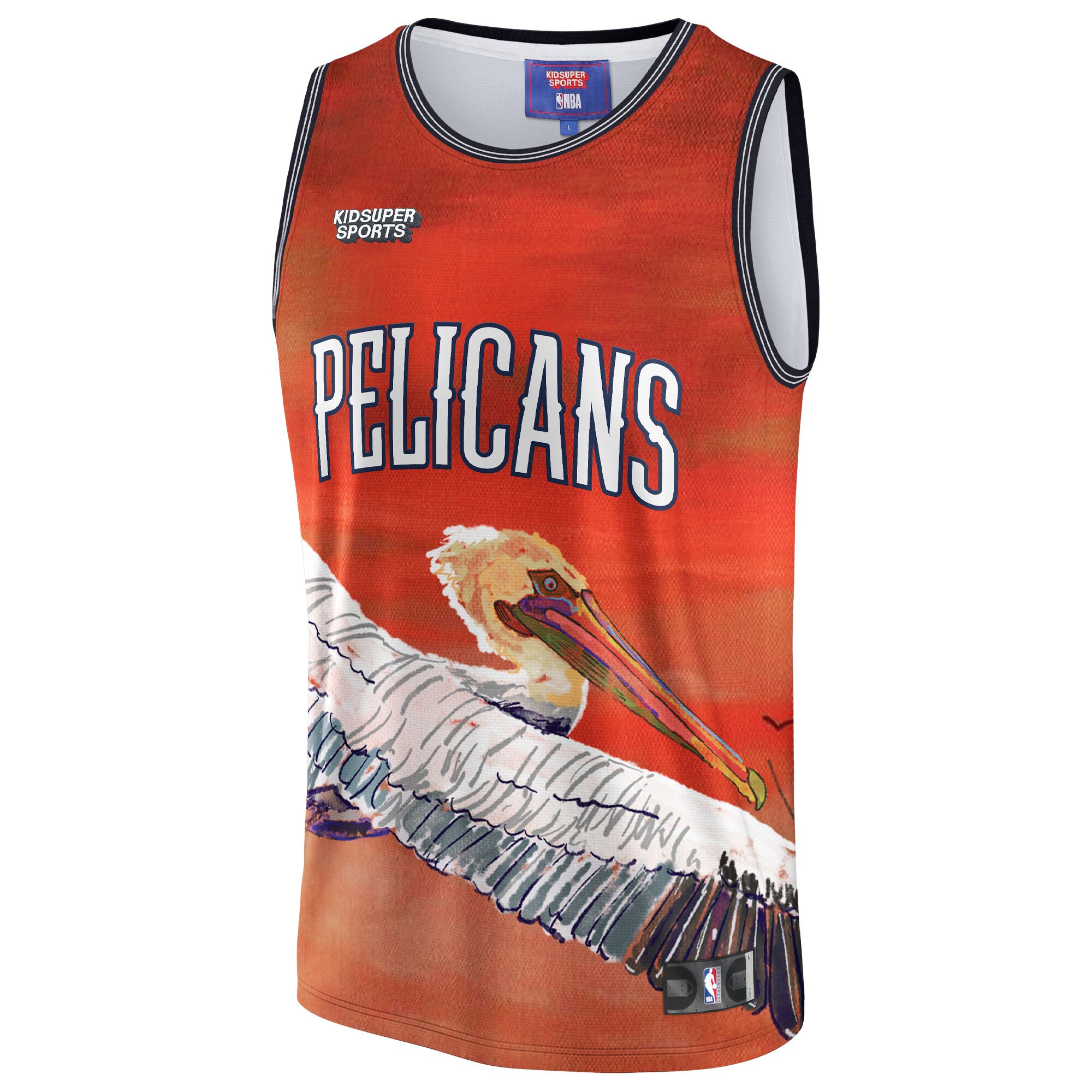New Orleans Pelicans NBA & KidSuper Studios by Fanatics Unisex Hometown Jersey - Red