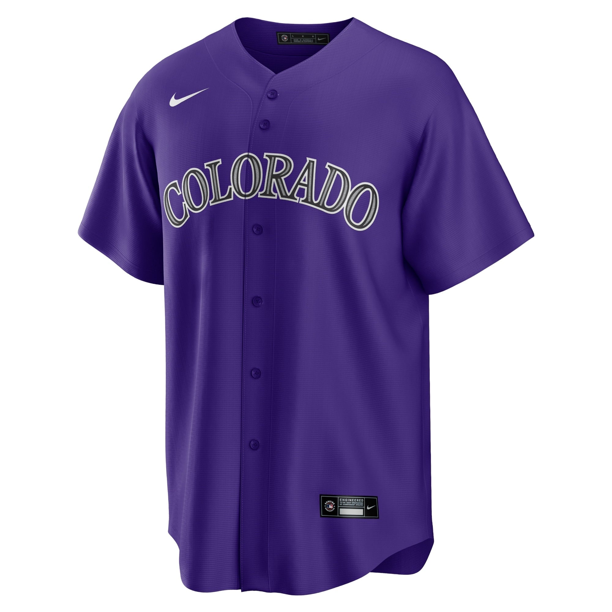 Men's Nike Purple Colorado Rockies Alternate Replica Team Jersey