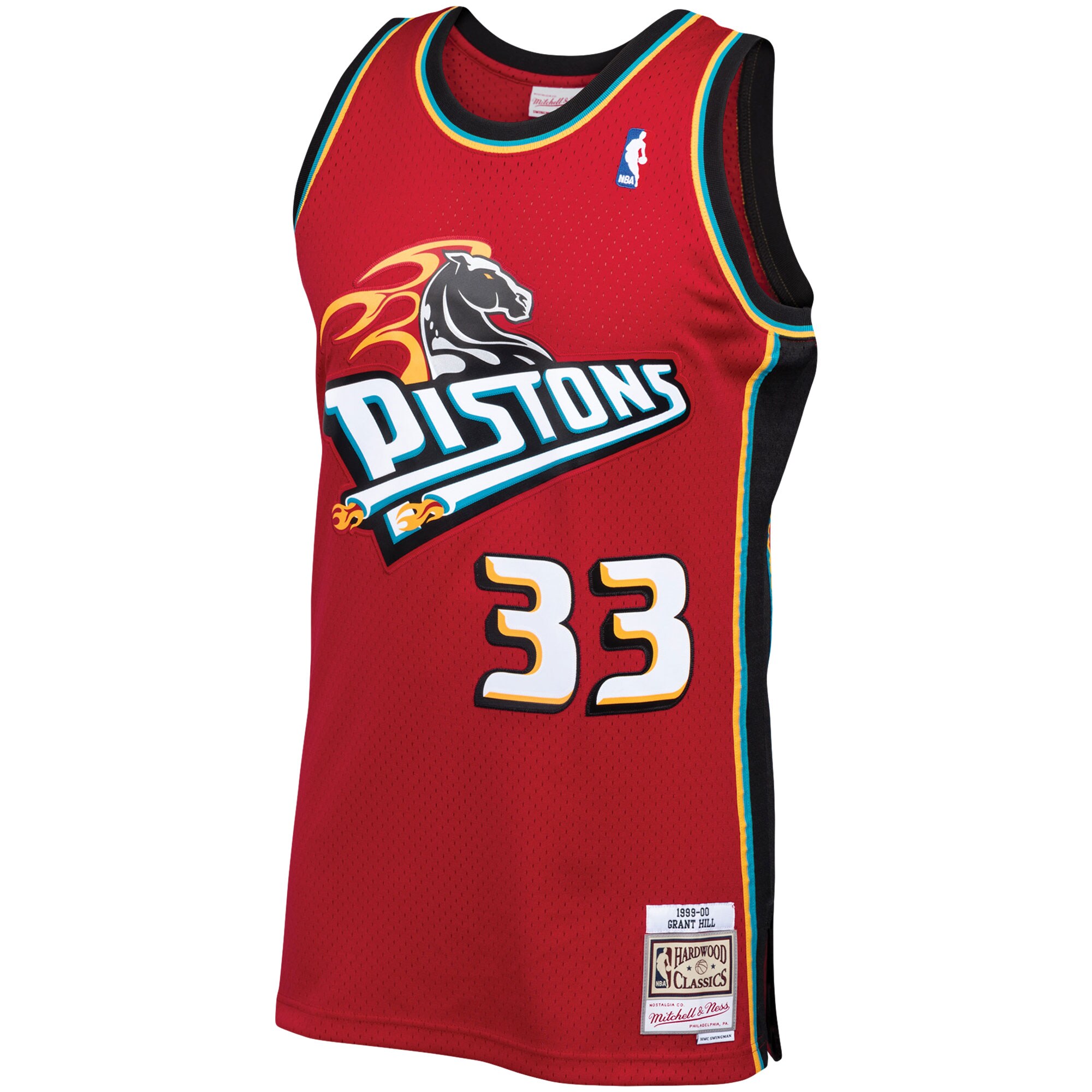 Grant Hill Detroit Pistons Mitchell & Ness Hardwood Classics Swingman Jersey - Red