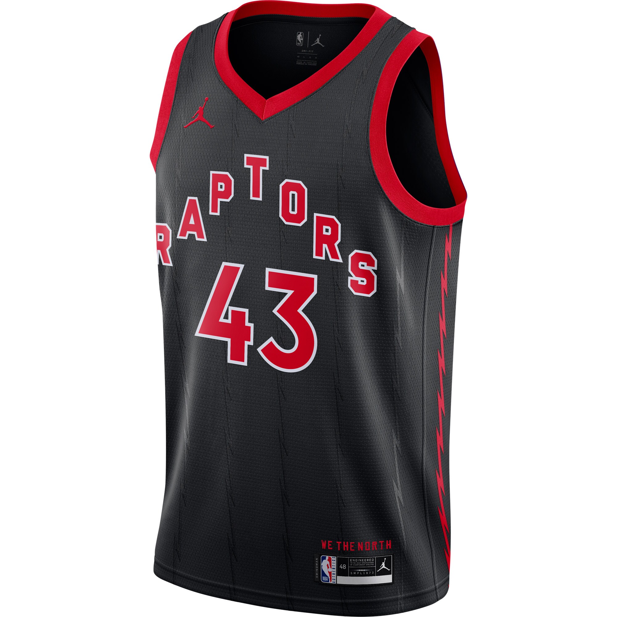 Pascal Siakam Toronto Raptors Jordans Brand 2020/21 Swingman Jersey - Statement Edition - Black