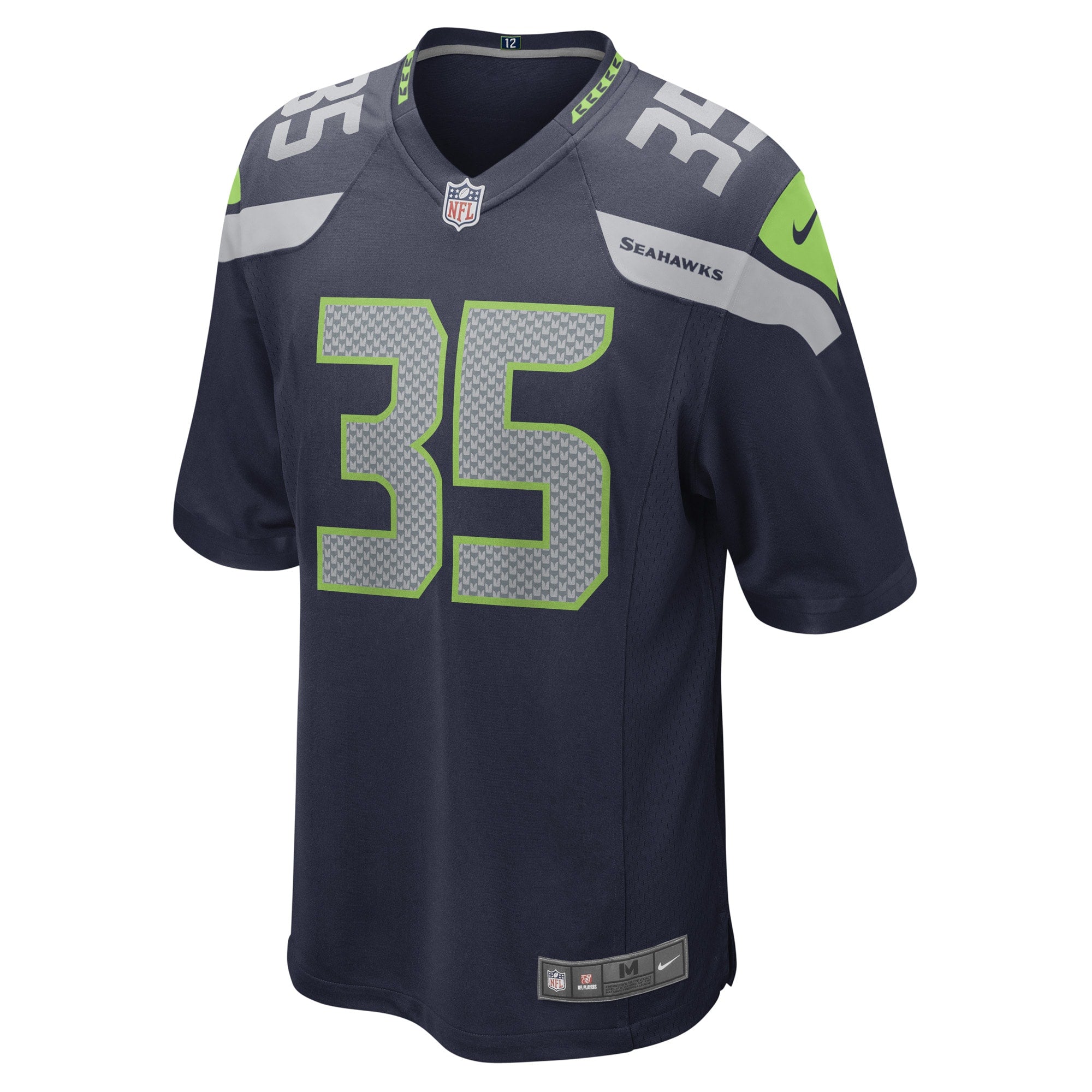 Men's Nike Joey Blount College Navy Seattle Seahawks Game Player Jersey