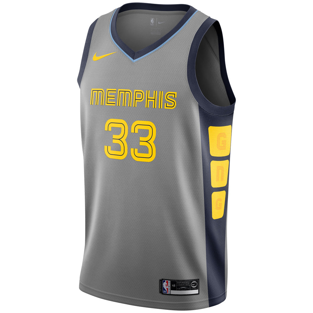 Men's Memphis Grizzlies Marc Gasol City Edition Jersey - Gray