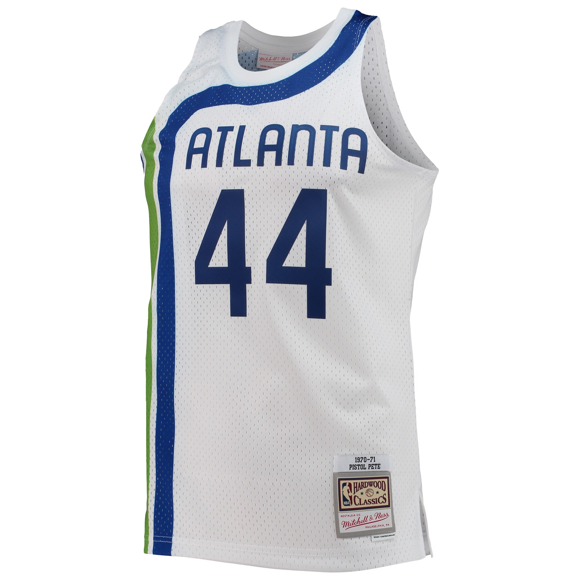 Pete Maravich Atlanta Hawks Mitchell & Ness Hardwood Classics Swingman Jersey - White