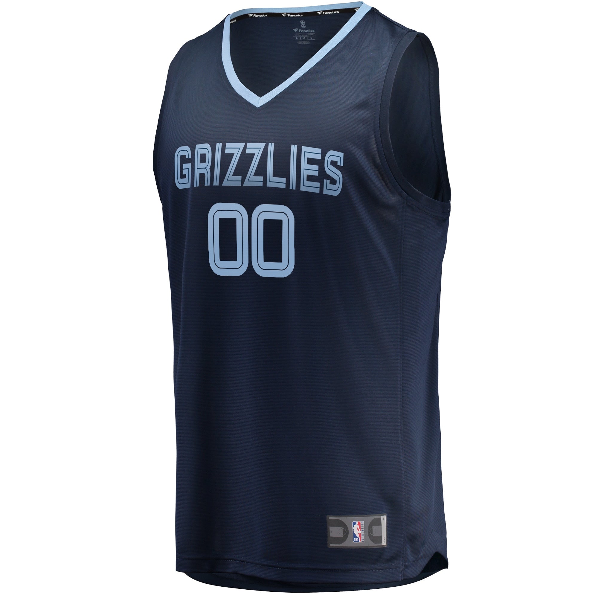 Men's Fanatics Branded Navy Memphis Grizzlies Ziaire Williams Fast Break Replica Jersey - Icon Edition