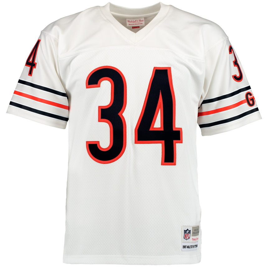 Men's Chicago Bears Walter Payton Mitchell & Ness White 1985 Retired Player Replica Jersey