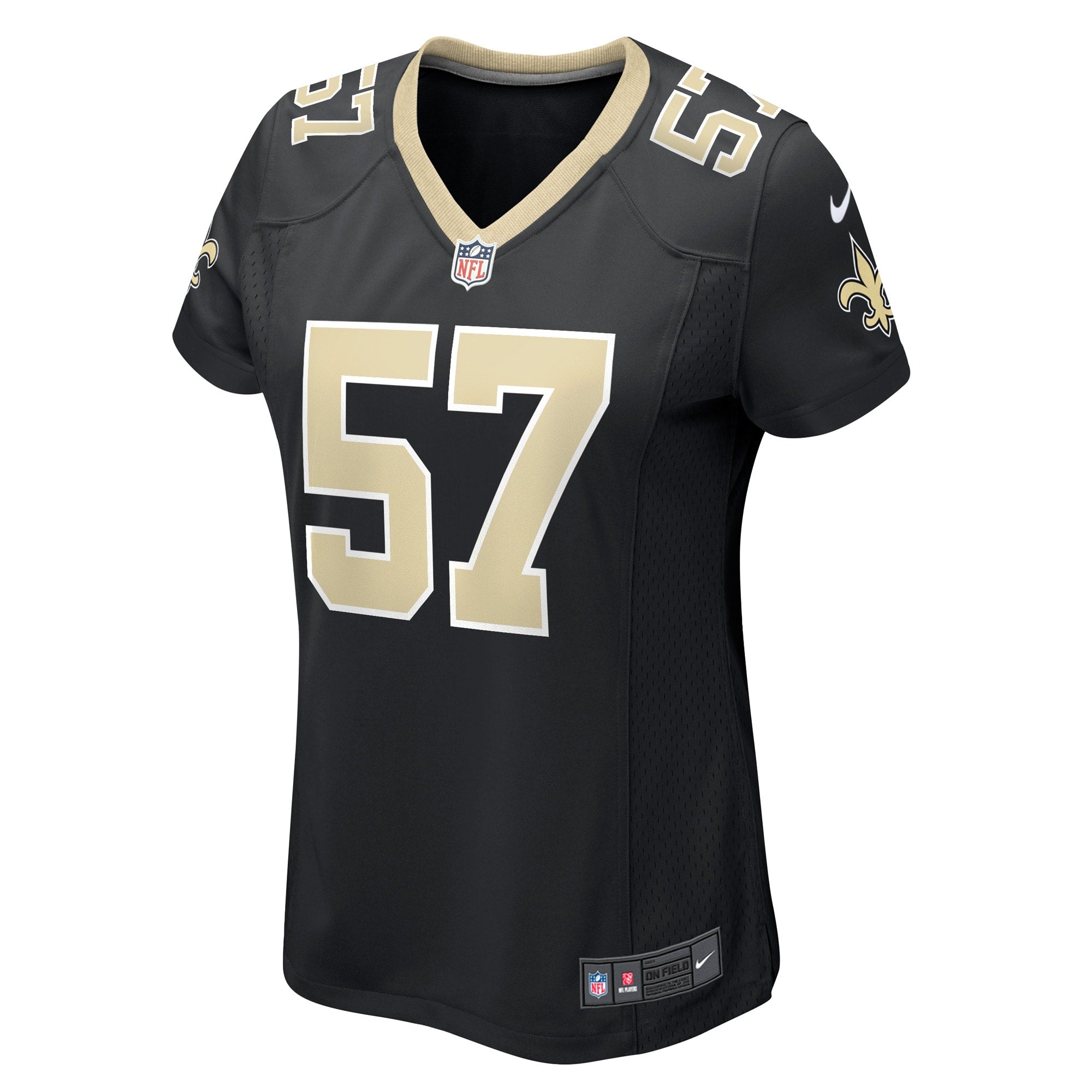 Women's Nike Christian Ringo Black New Orleans Saints Game Player Jersey