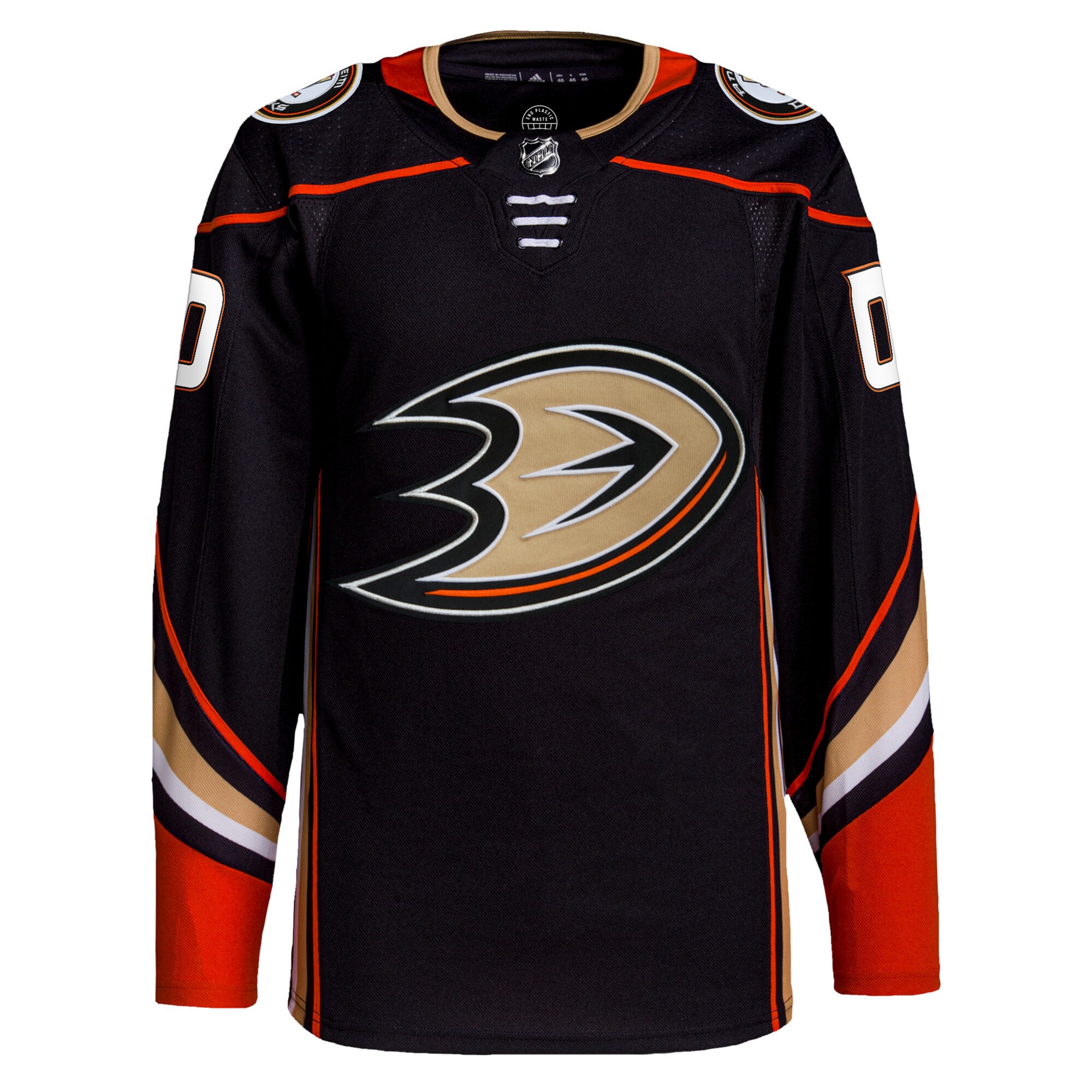 Anaheim Ducks adidas Home Authentic Pro Custom Jersey - Black