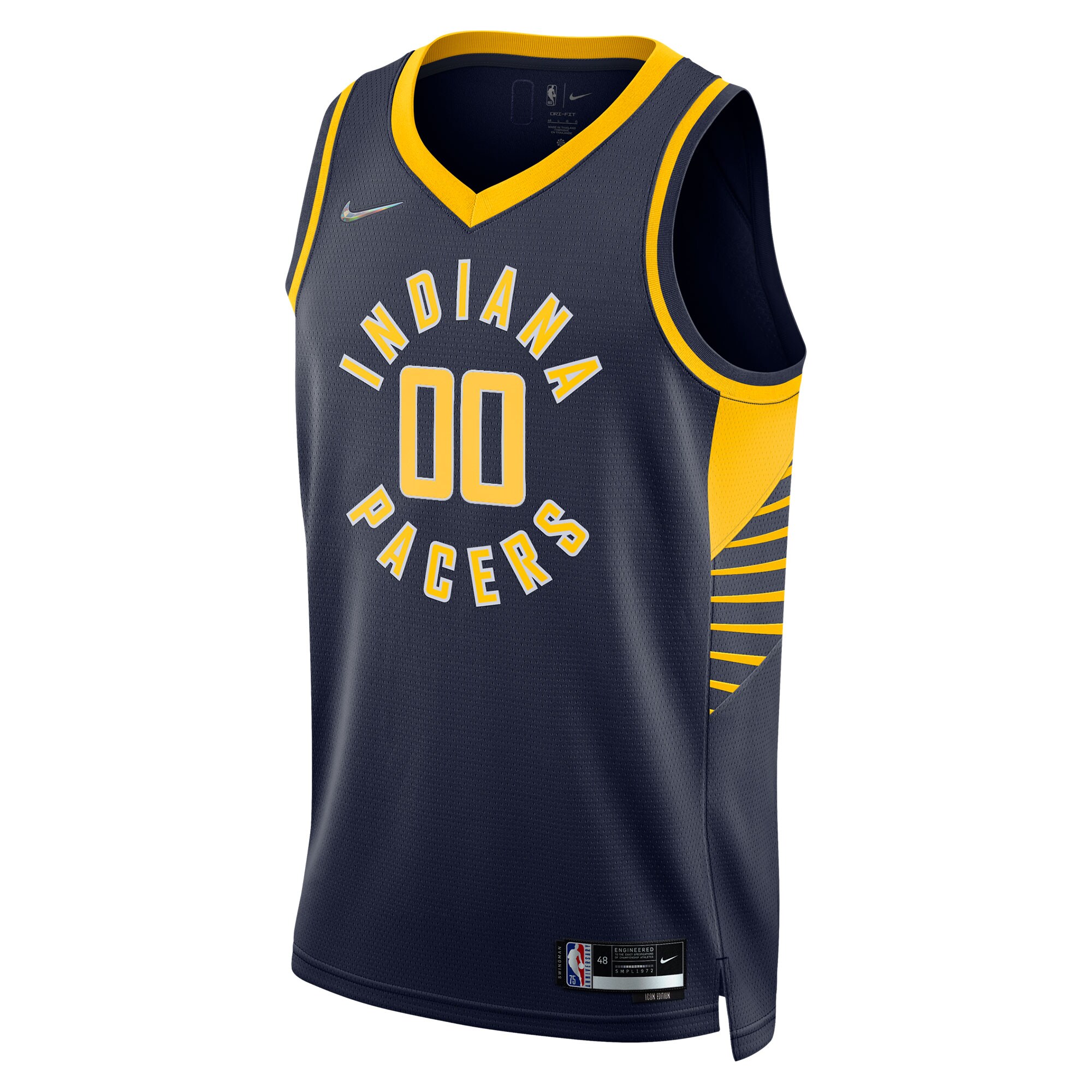 Indiana Pacers Nike 2021/22 Diamond Swingman Custom Jersey - Icon Edition - Navy