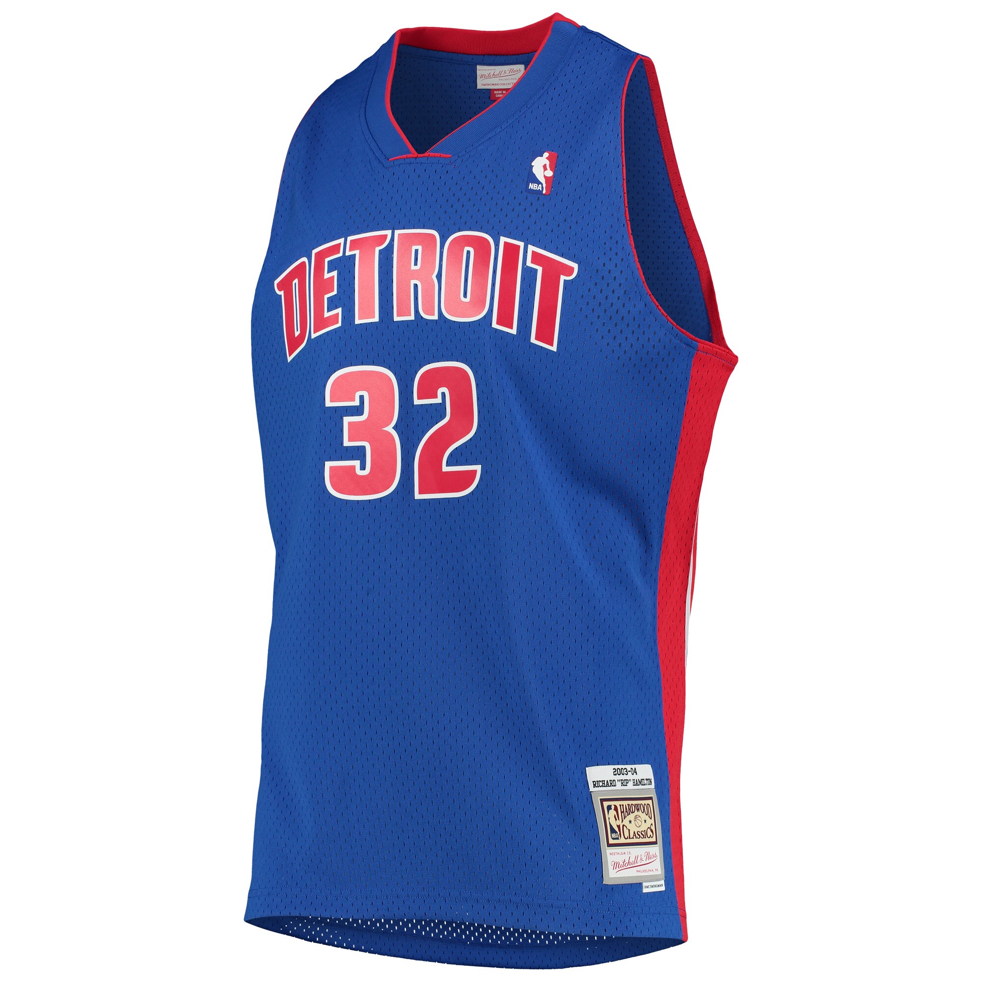 Richard Hamilton Detroit Pistons Mitchell & Ness Hardwood Classics Swingman Jersey - Blue