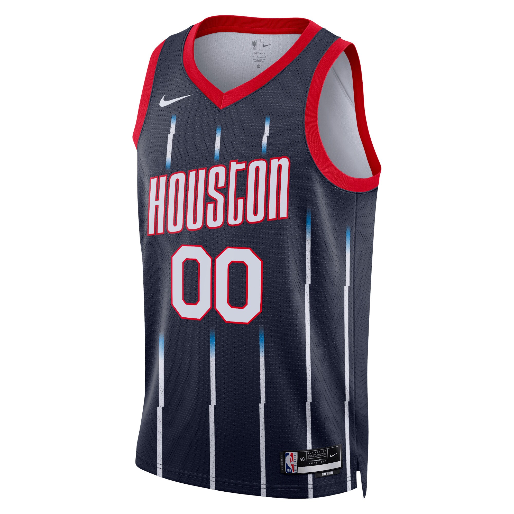 Houston Rockets Nike Unisex 2022/23 Swingman Custom Jersey - City Edition - Navy
