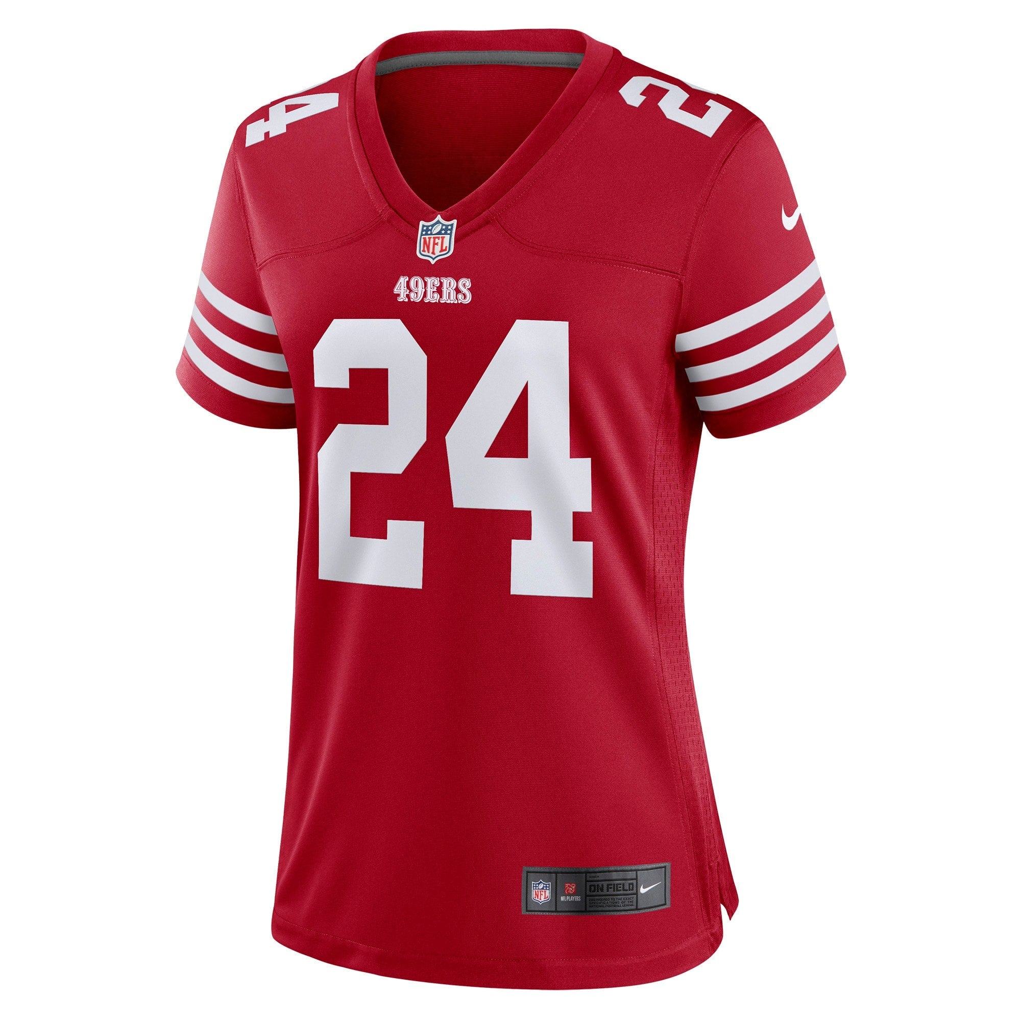 Women's Nike Jordans Mason Scarlet San Francisco 49ers Game Player Jersey
