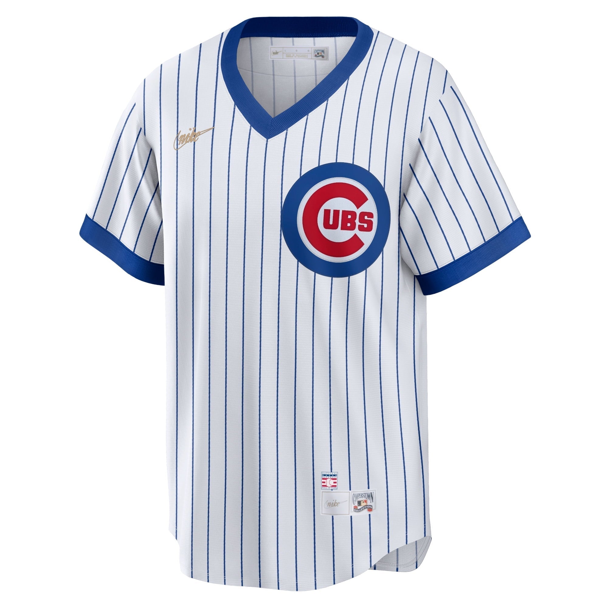 Men's Nike Ernie Banks White Chicago Cubs Home Cooperstown Collection Player Jersey