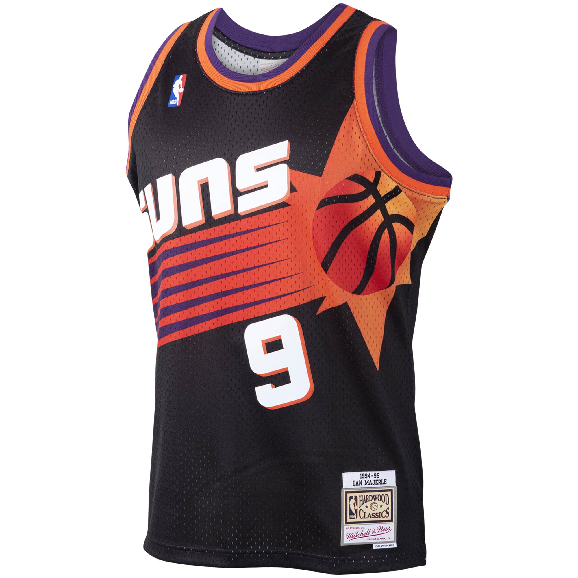 Dan Majerle Phoenix Suns Mitchell & Ness Hardwood Classics Swingman Jersey - Black