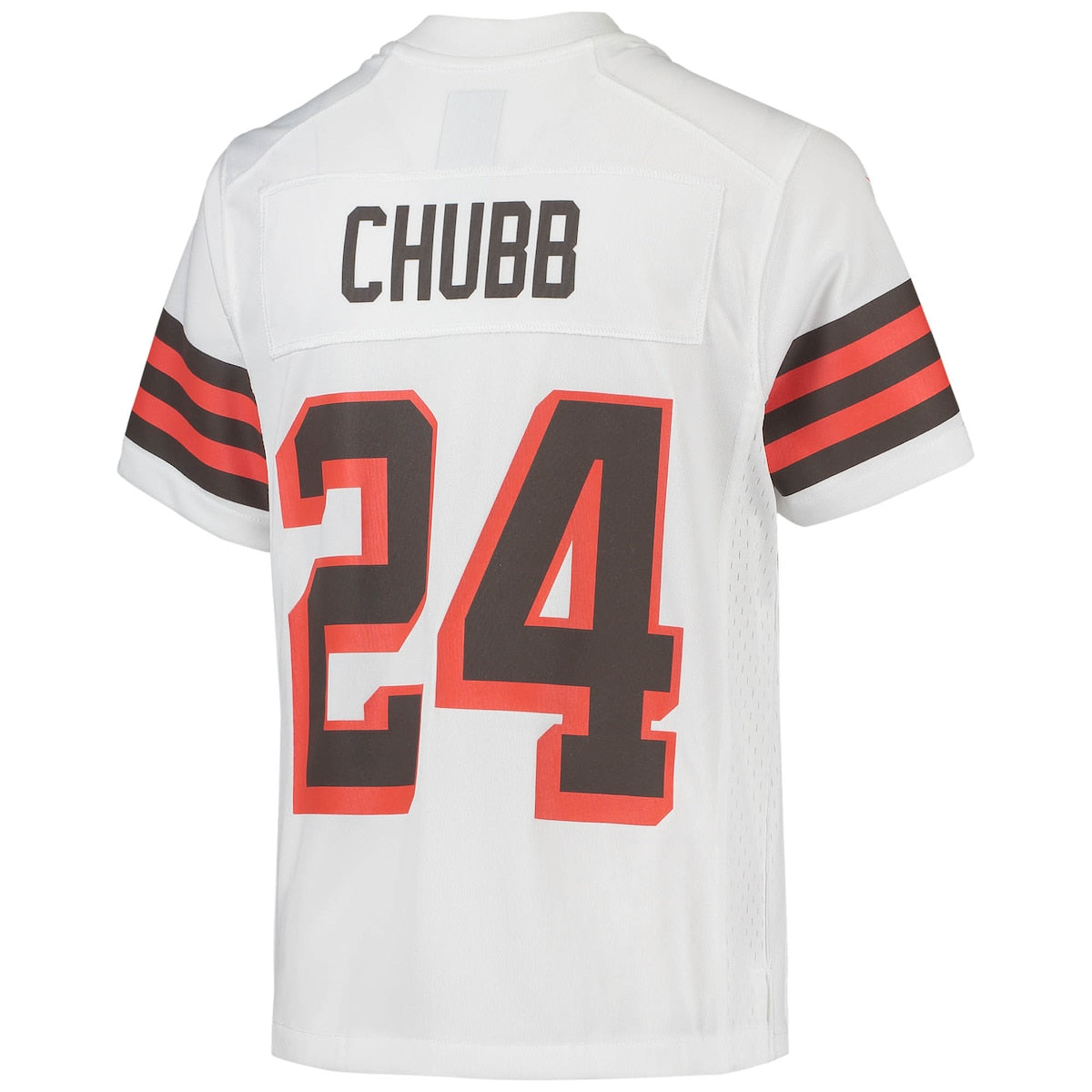 Boys' Grade School Nick Chubb Nike Browns Game Jersey - White