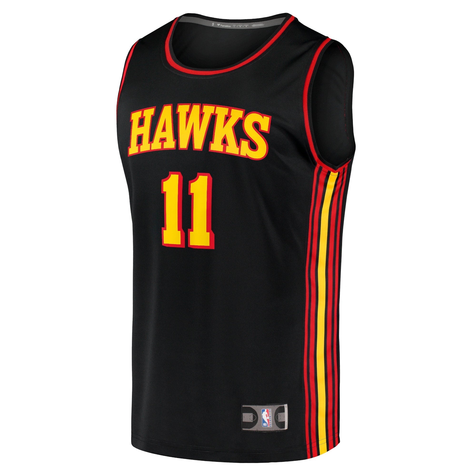 Youth Fanatics Branded Trae Young Black Atlanta Hawks 2020/21 Fast Break Player Jersey - Statement Edition