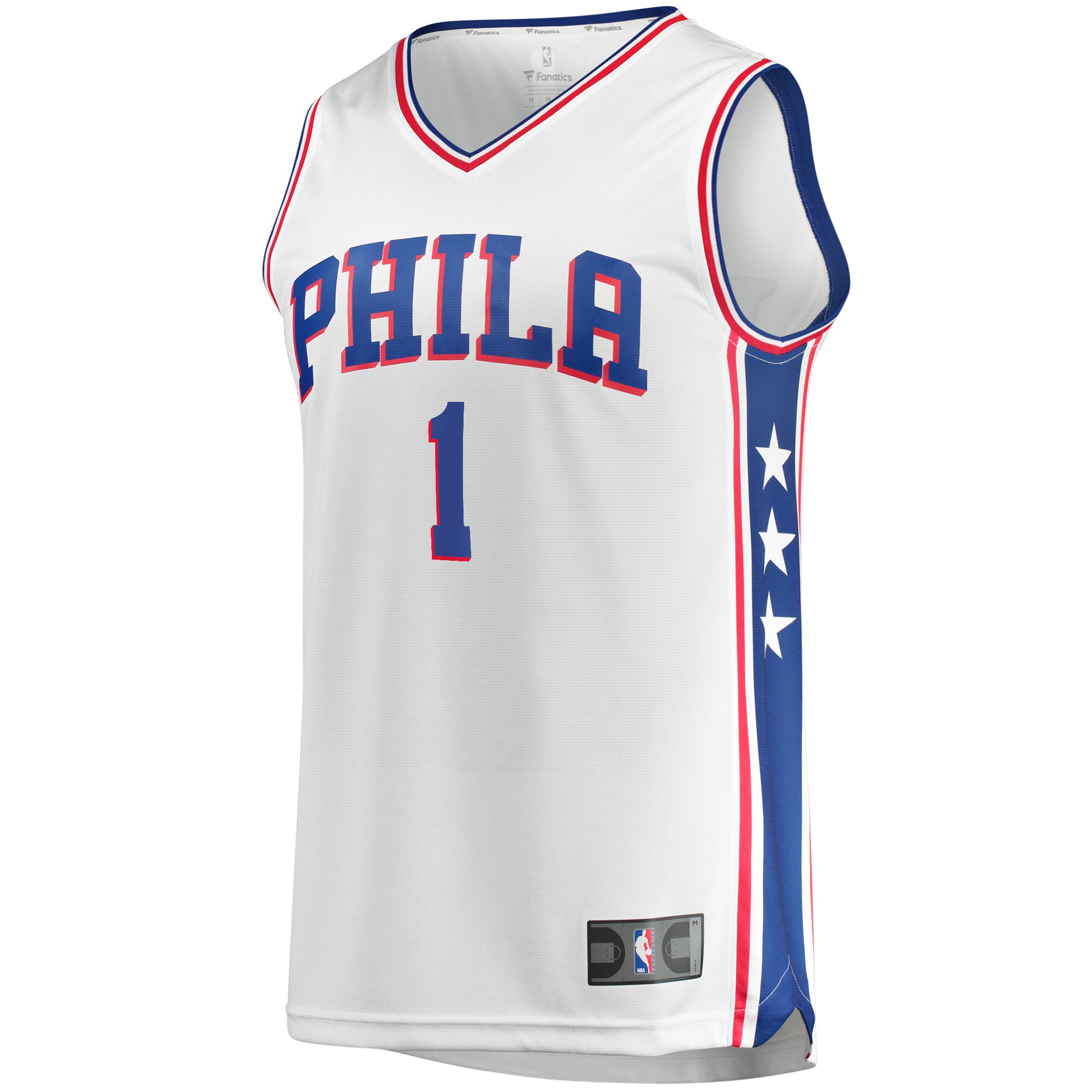 James Harden Philadelphia 76ers Fanatics Branded Fast Break Replica Jersey - Association Edition - White