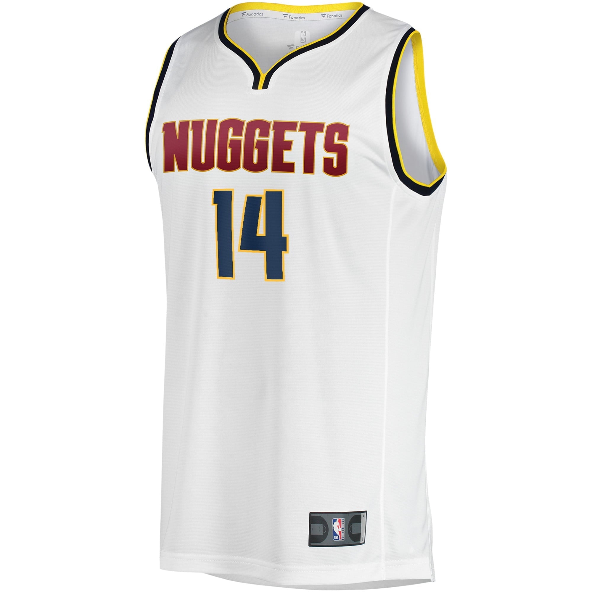 Youth Fanatics Branded Ish Smith White Denver Nuggets Fast Break Player Jersey - Association Edition