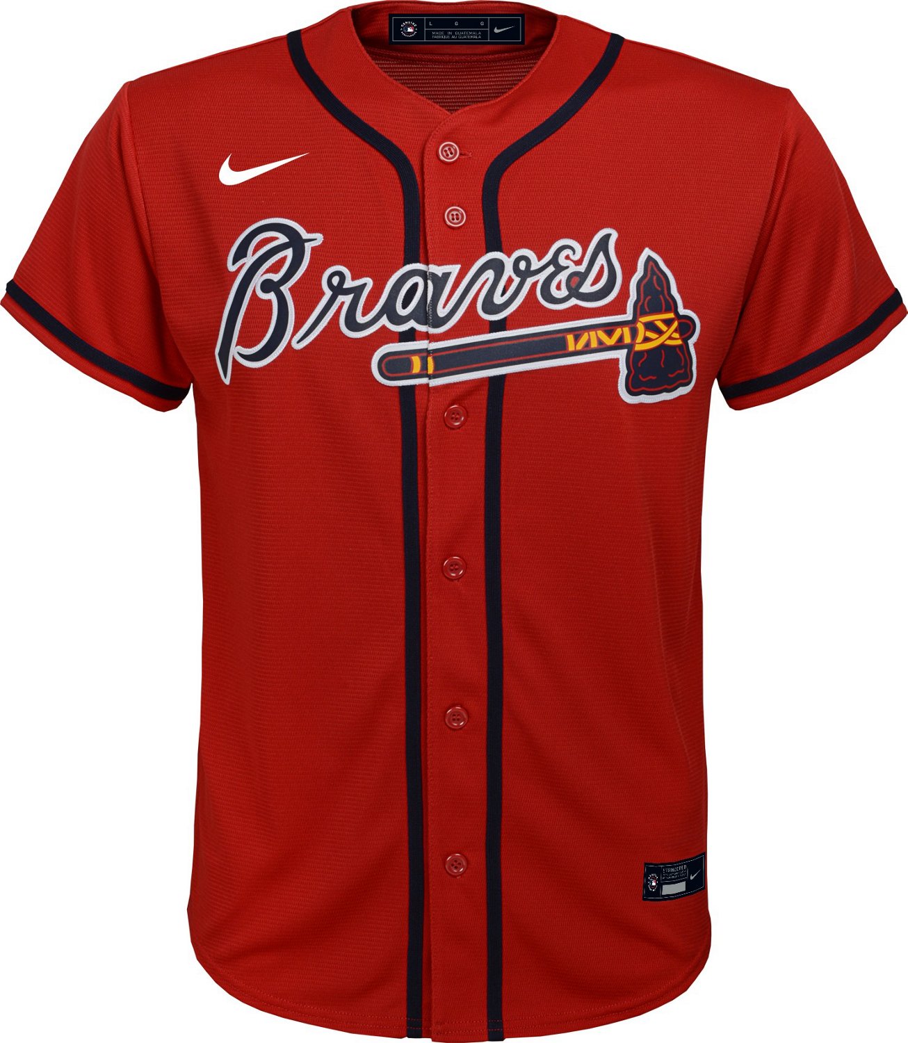 Nike Youth Atlanta Braves Team Replica Finished Jersey