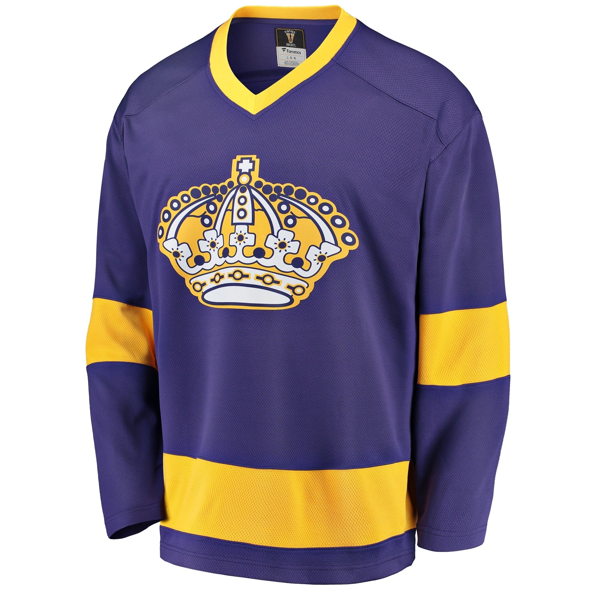Men's Fanatics Branded Purple/Gold Los Angeles Kings Premier Breakaway Heritage Blank Jersey