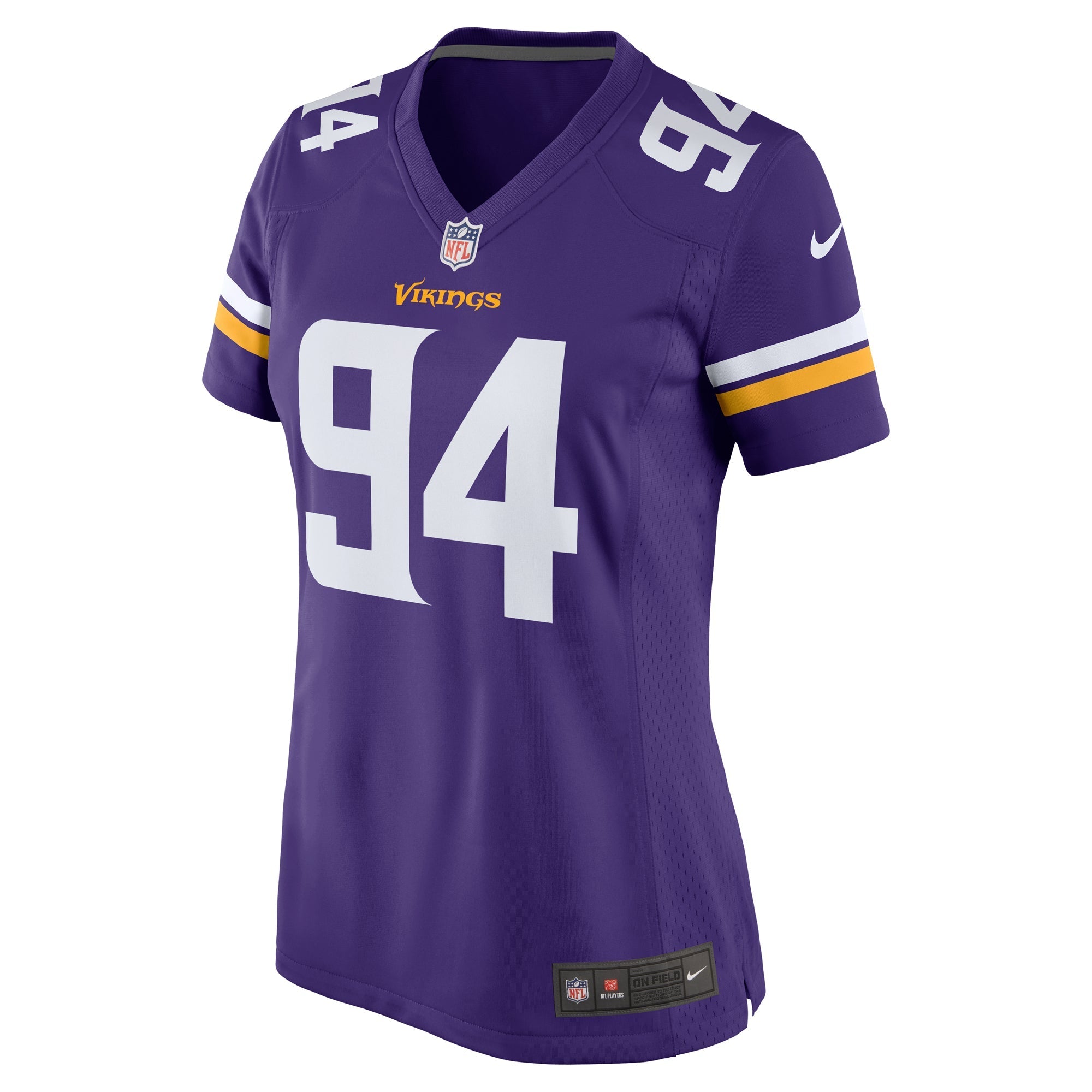 Women's Nike Dean Lowry Purple Minnesota Vikings Game Player Jersey
