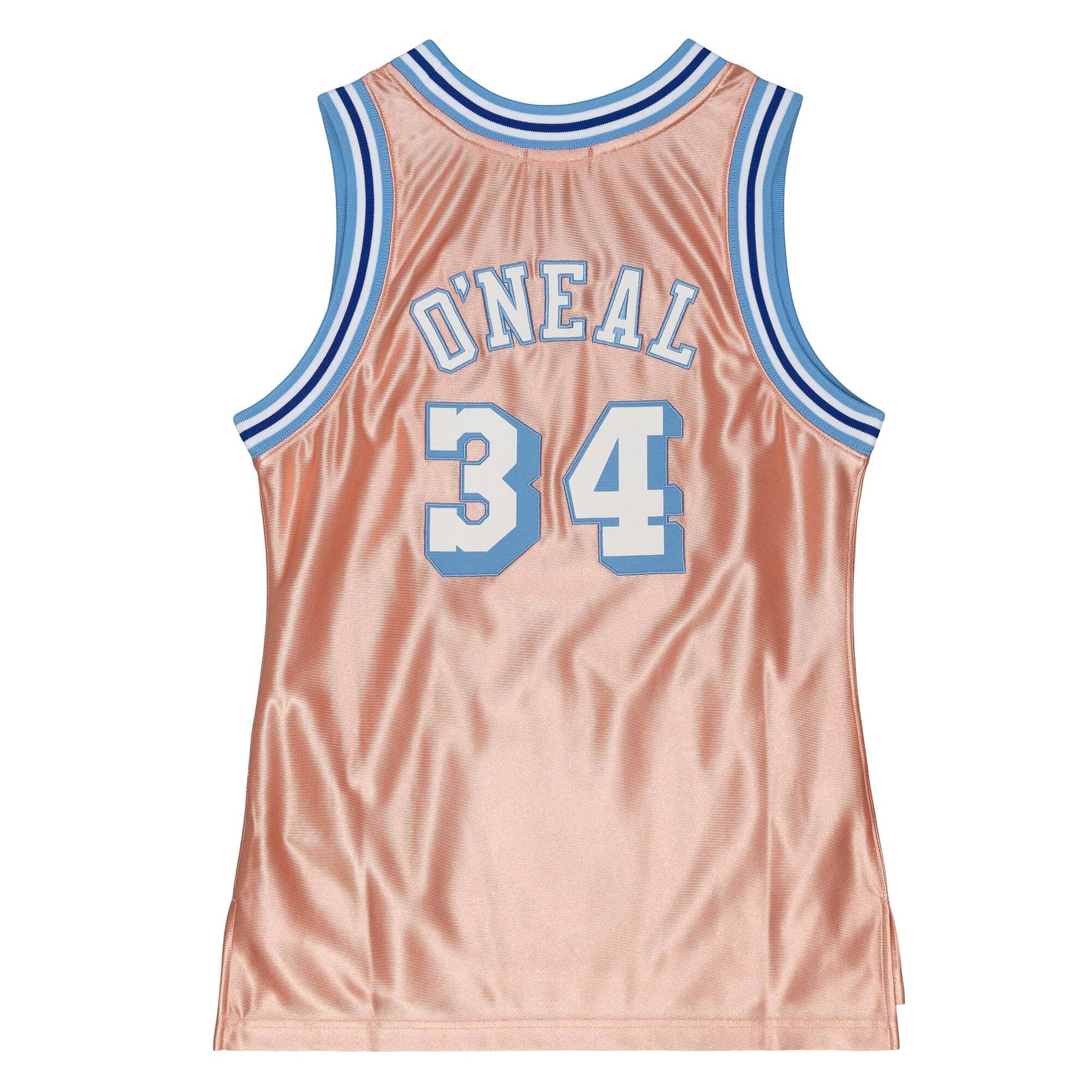 Womens 75th Anniversary Rose Gold Swingman Shaquille O'Neal Los Angeles Lakers 1996-97 Jersey