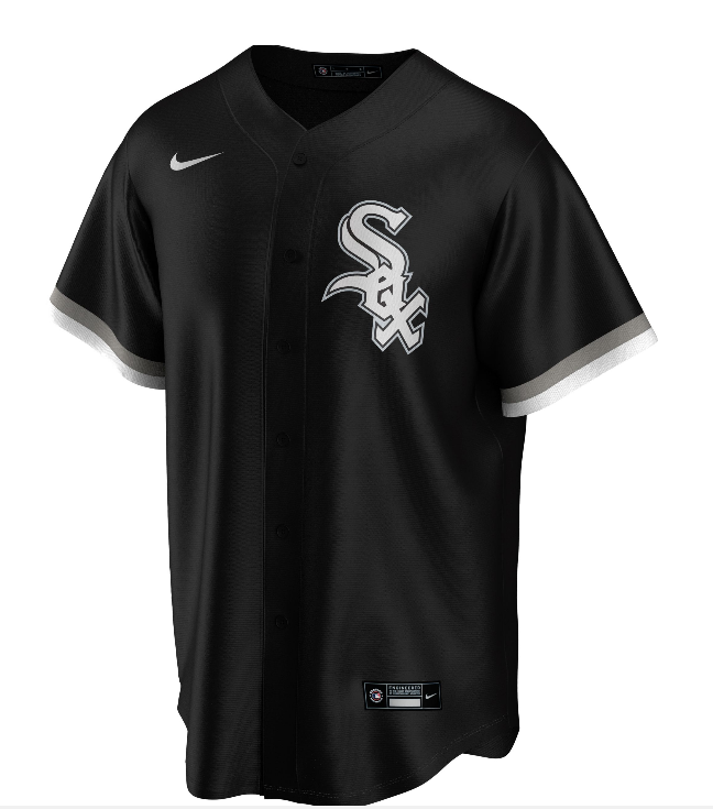 Men's Eloy Jimenez Chicago White Sox Black Alternate Premium Stitch Replica Jersey