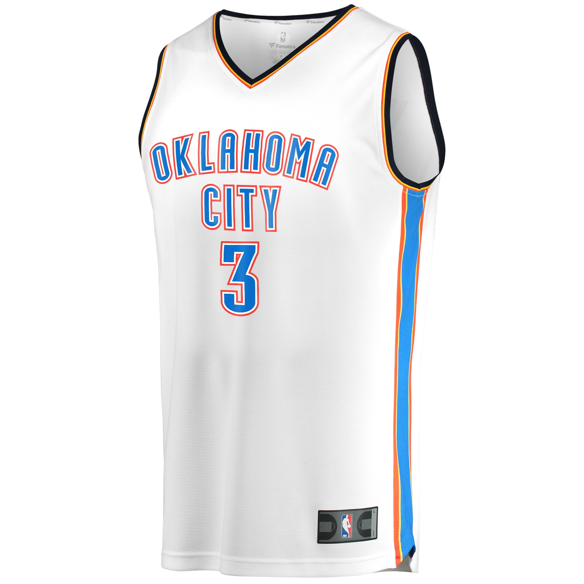 Josh Giddey Oklahoma City Thunder Fanatics Branded Fast Break Replica Jersey - Association Edition - White