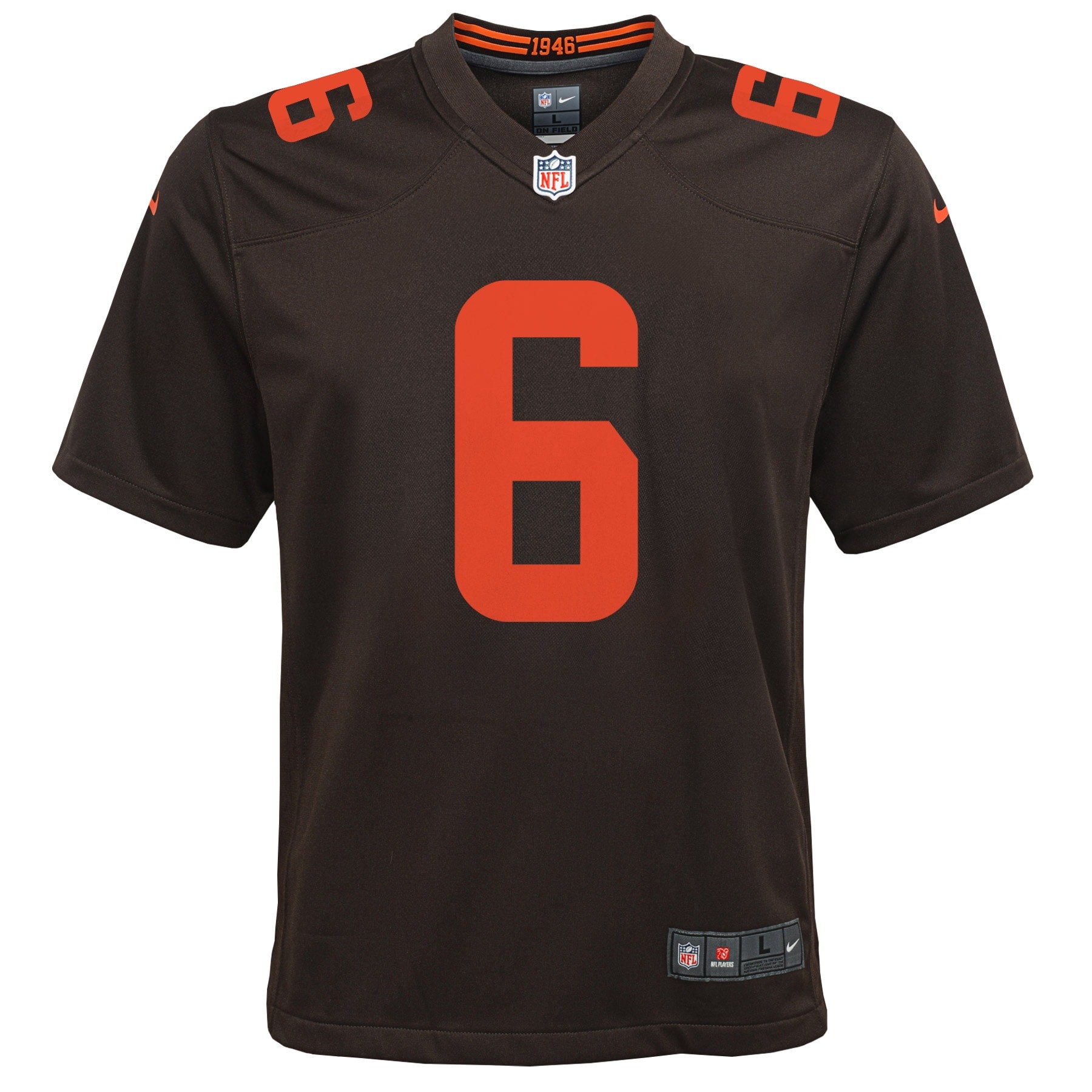 Youth Nike Baker Mayfield Brown Cleveland Browns Alternate Game Jersey