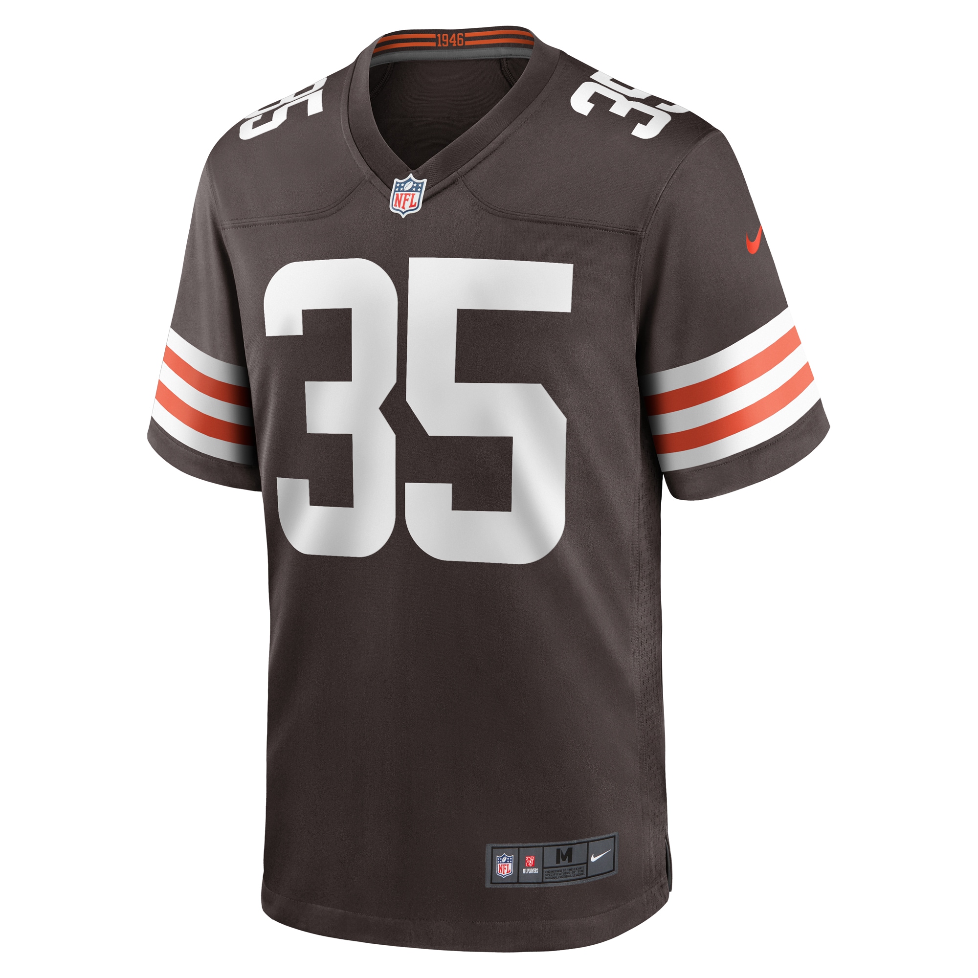 Charlie Thomas Cleveland Browns Nike Team Game Jersey -  Brown