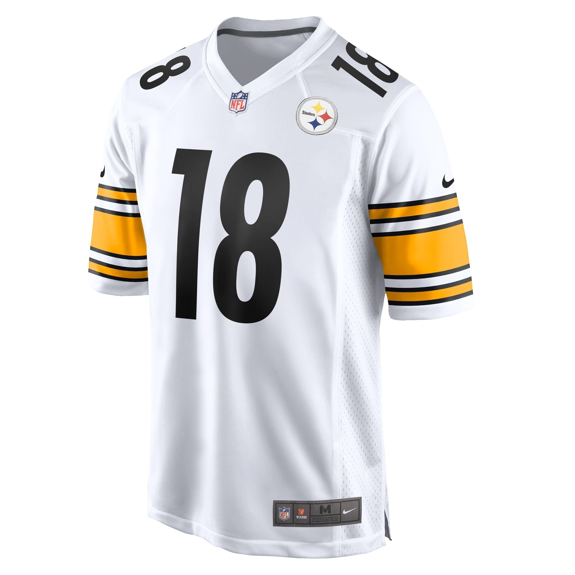 Men's Nike Diontae Johnson White Pittsburgh Steelers Game Player Jersey